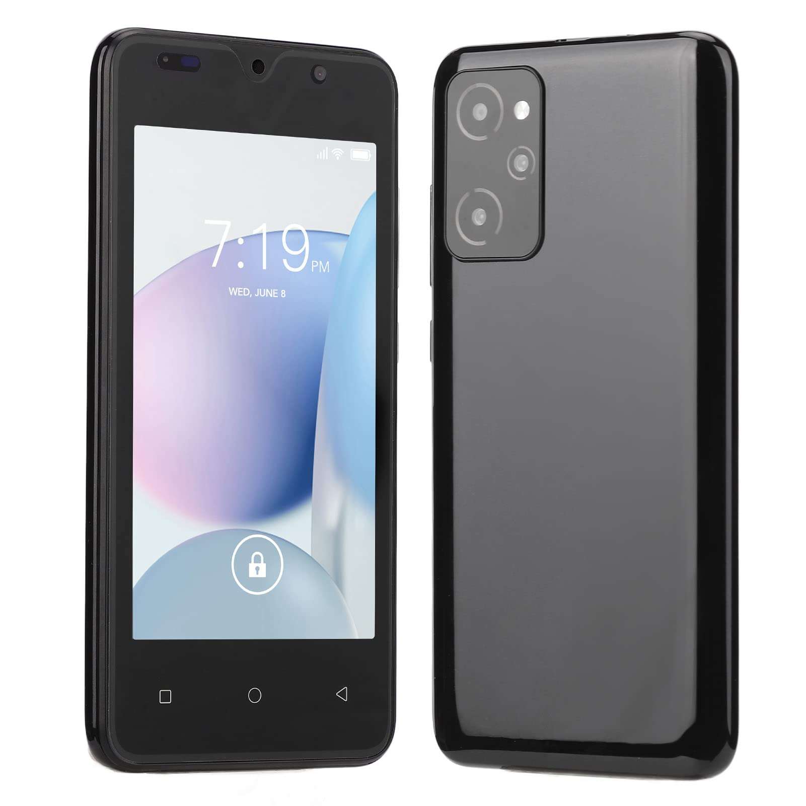 2GB RAM Mobile Phone, Ultra Long Standby Time 2800mAh 4.66in Smartphone for Home Black 3