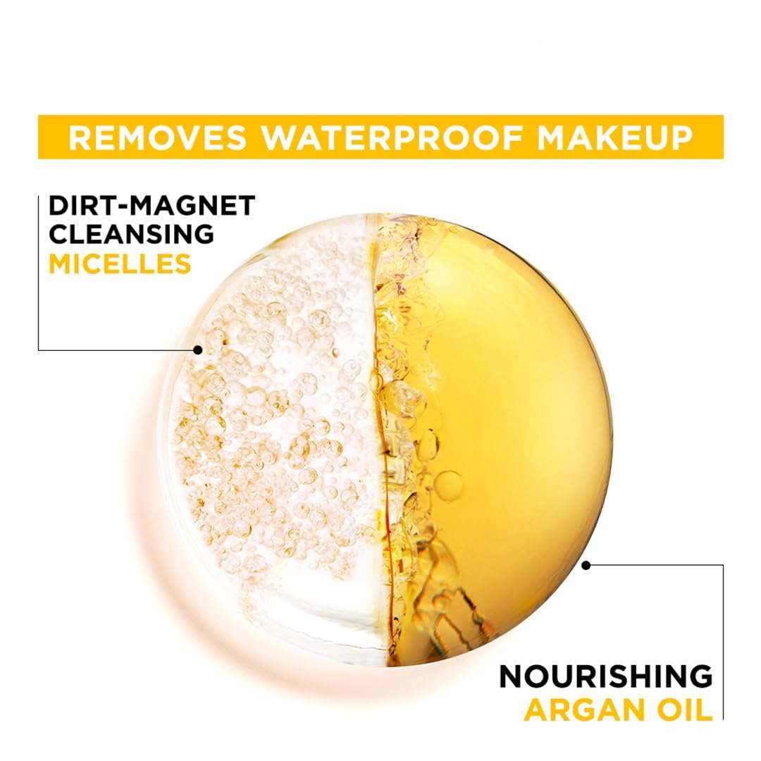 Garnier Skin Naturals, Cleansing Water for Waterproof Makeup, Micellar Oil-Infused Cleansing Water, 125ml & Garnier Skin Naturals, Day Cream, Brightening and with Sun Protection, Bright Complete, 45g 5