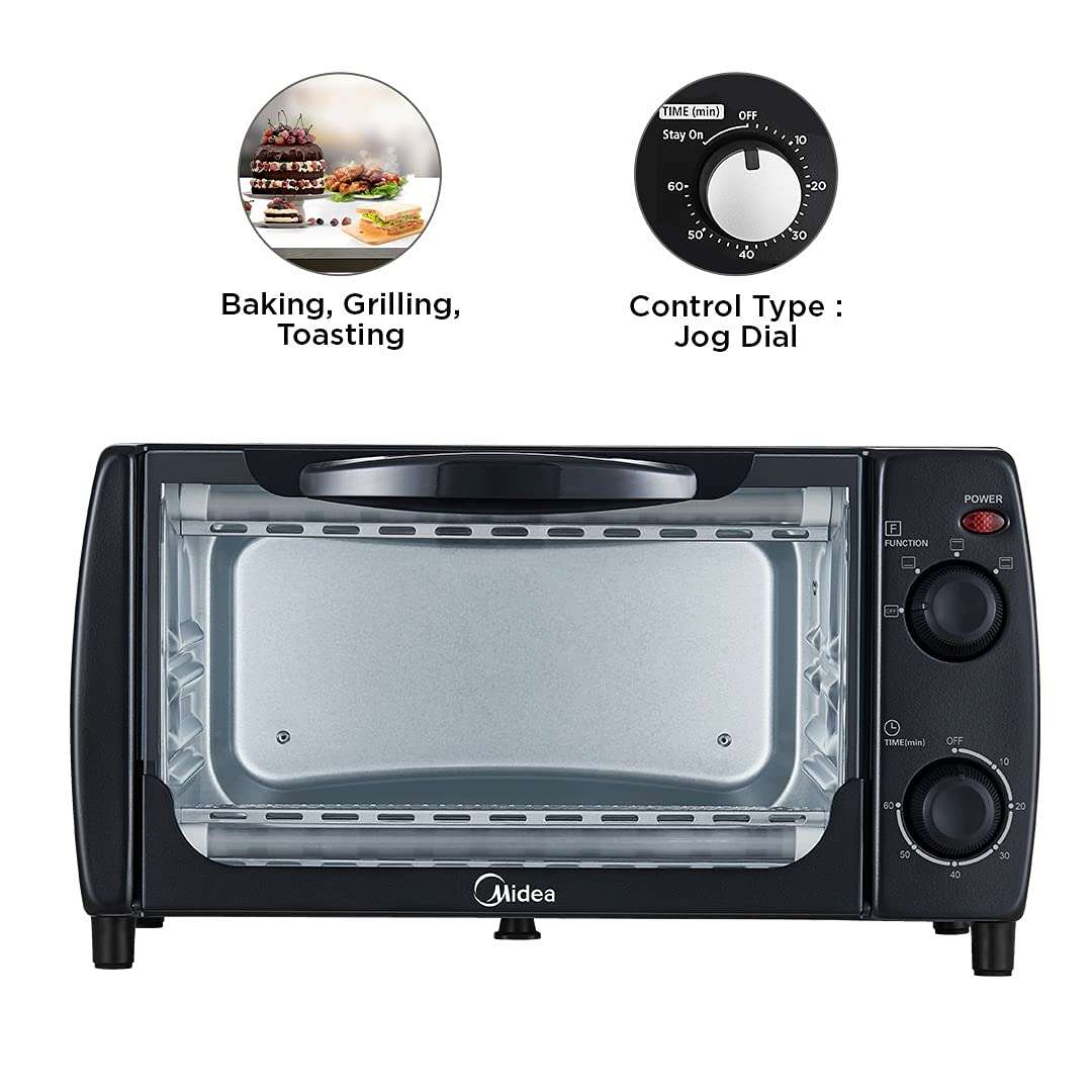 Midea MEO-10BAW1 10L Oven Toaster and Grill with 2 Heating Mode, Black 4