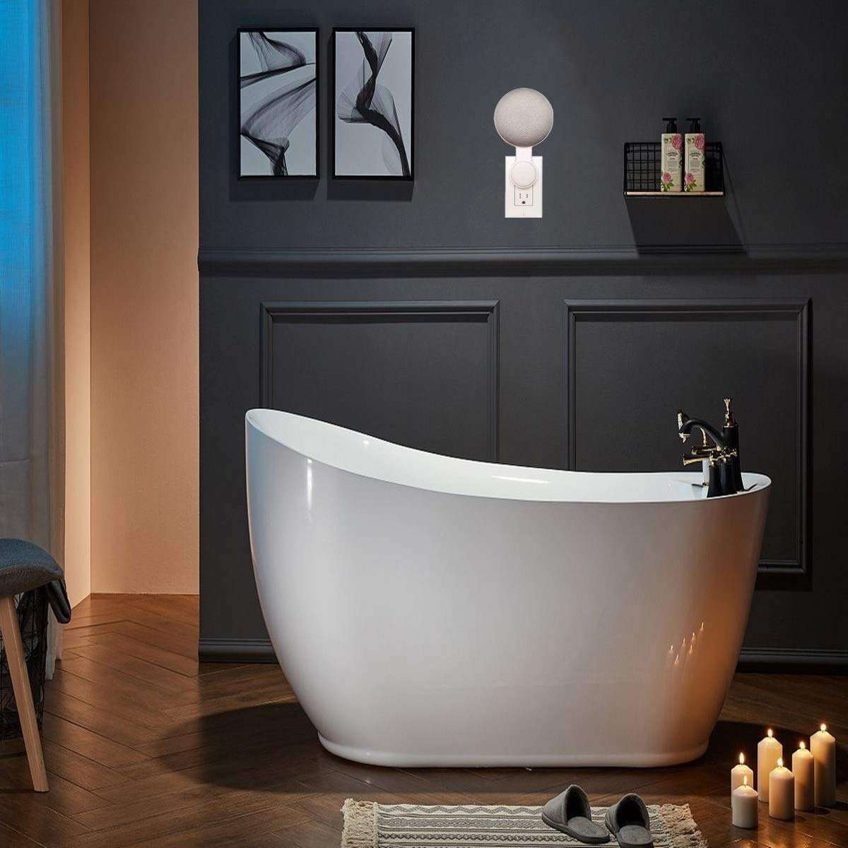 Yichuang Outlet Wall Mount Holder for Mini (2nd Gen) Perfect Cord Management for Mini Voice Assistant 6