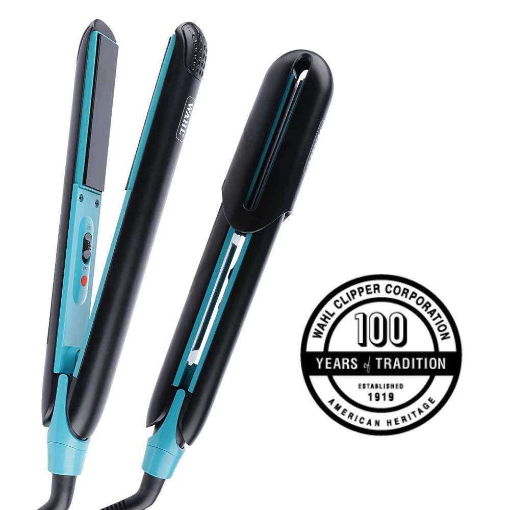 Wahl India Hair Straightener and Curl Comes with Ceramic Floating Long Plates (Black) 2
