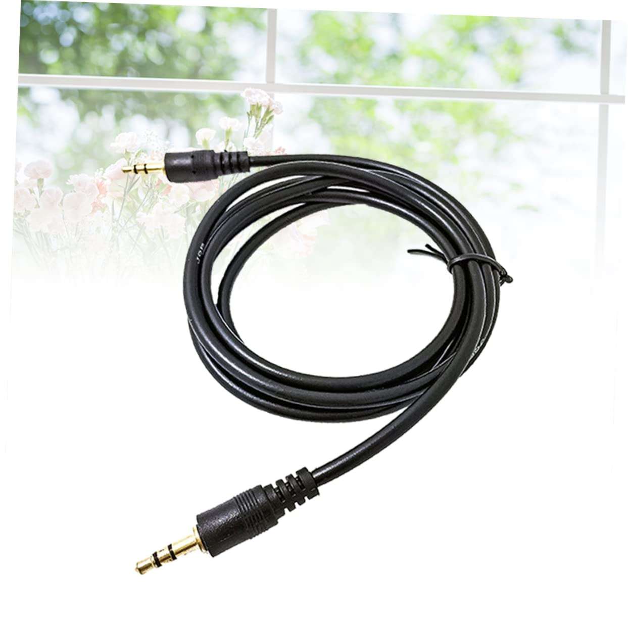 NUOBESTY Durable Aux Adapter Headphone Cable for Smartphones Tablets Black Flexible Design for Broad Compatibility 5