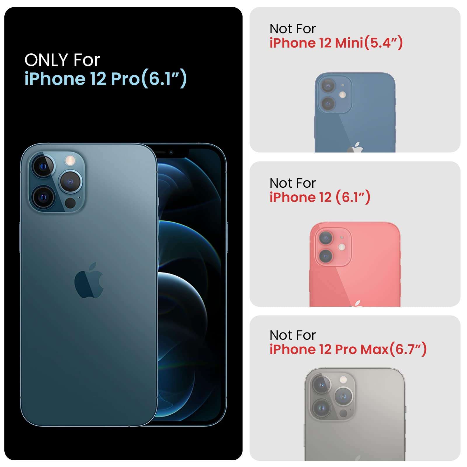 FireNova Designed for iPhone 12 Pro Case, Silicone [Camera Protecion] Phone Case with Soft Anti-Scratch Microfiber Lining, 6.1 inch, Lilac Purple 6