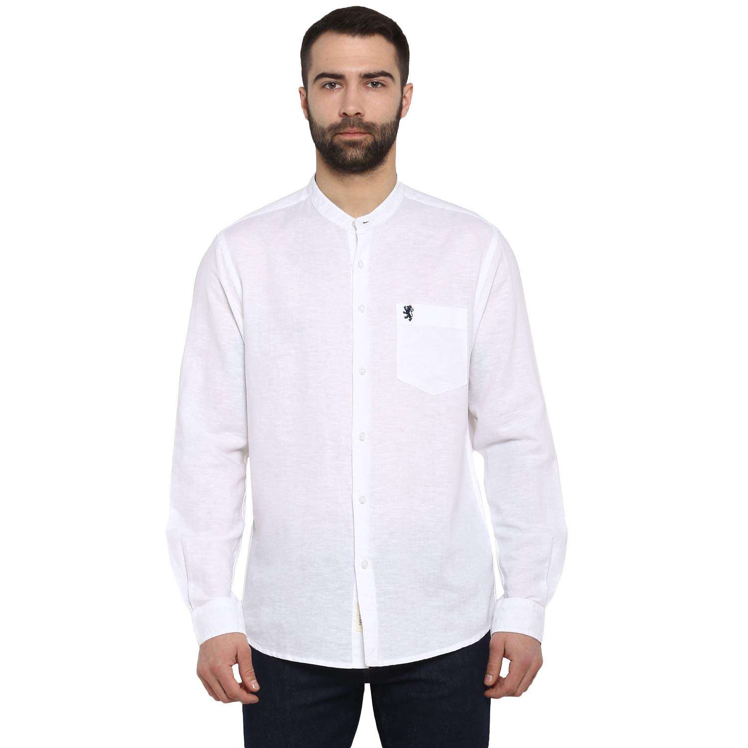 Red Tape Men's Solid Regular fit Casual Shirt (RFS0055_White_Small S) 1