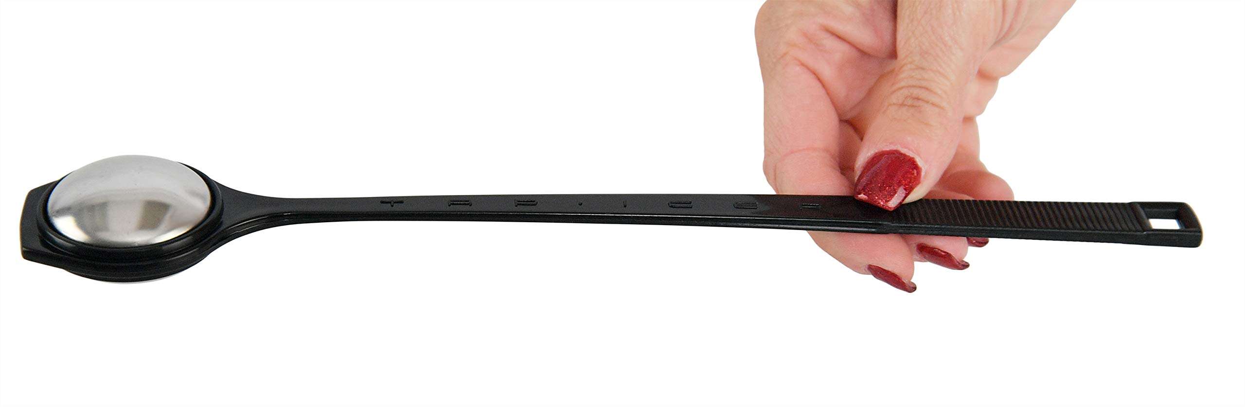 HOME-X Ice Hammer Kitchen Gadget, Stainless Steel Tapper, Mallet Tool for Cocktails, Black 6