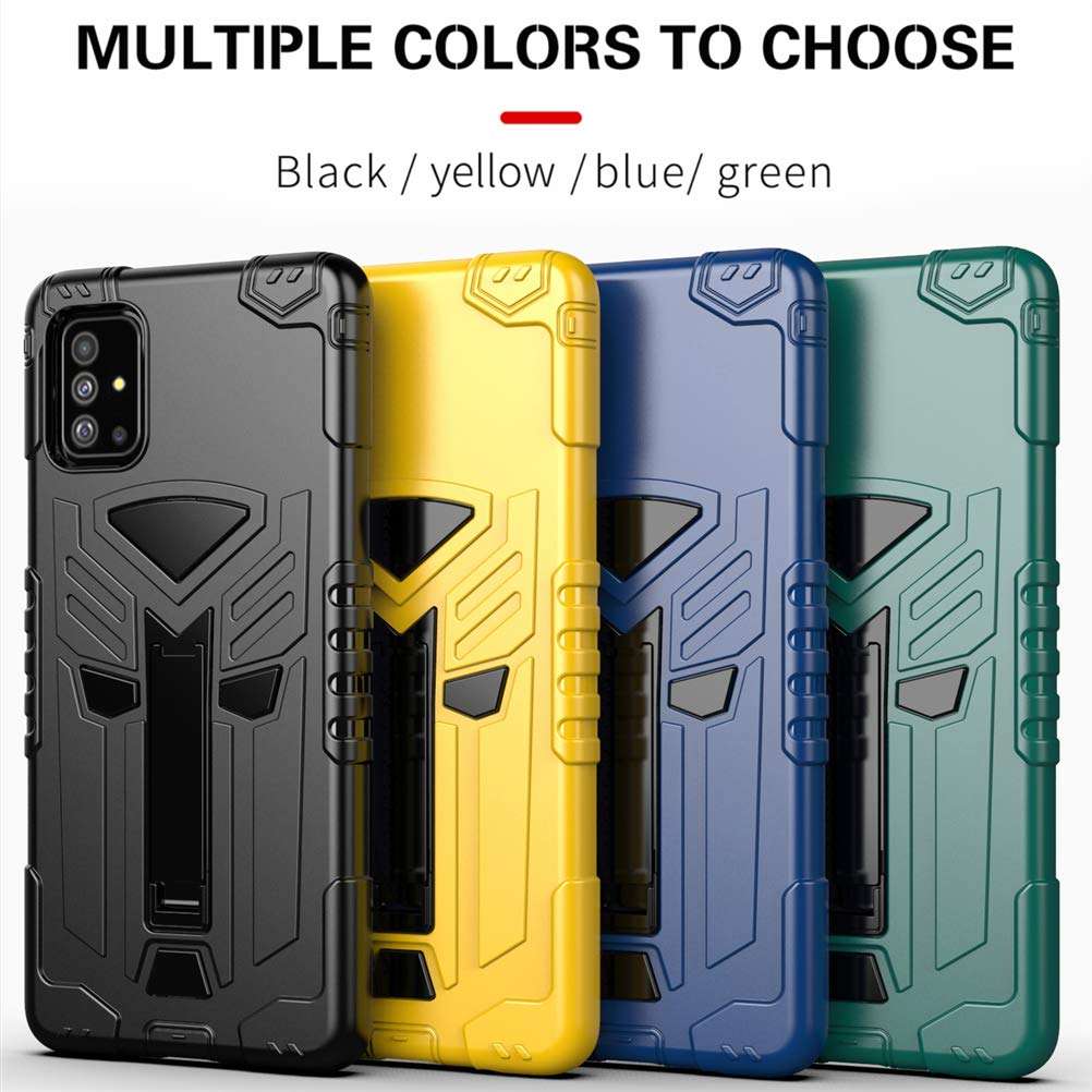 Case for Samsung Galaxy A71 Hybrid Heavy Duty Rugged Armor Hard Shell with Kickstand Military Grade Hard PC + TPU Bumper Fall-Proof Protective Phone Cover for Samsung Galaxy A71 5