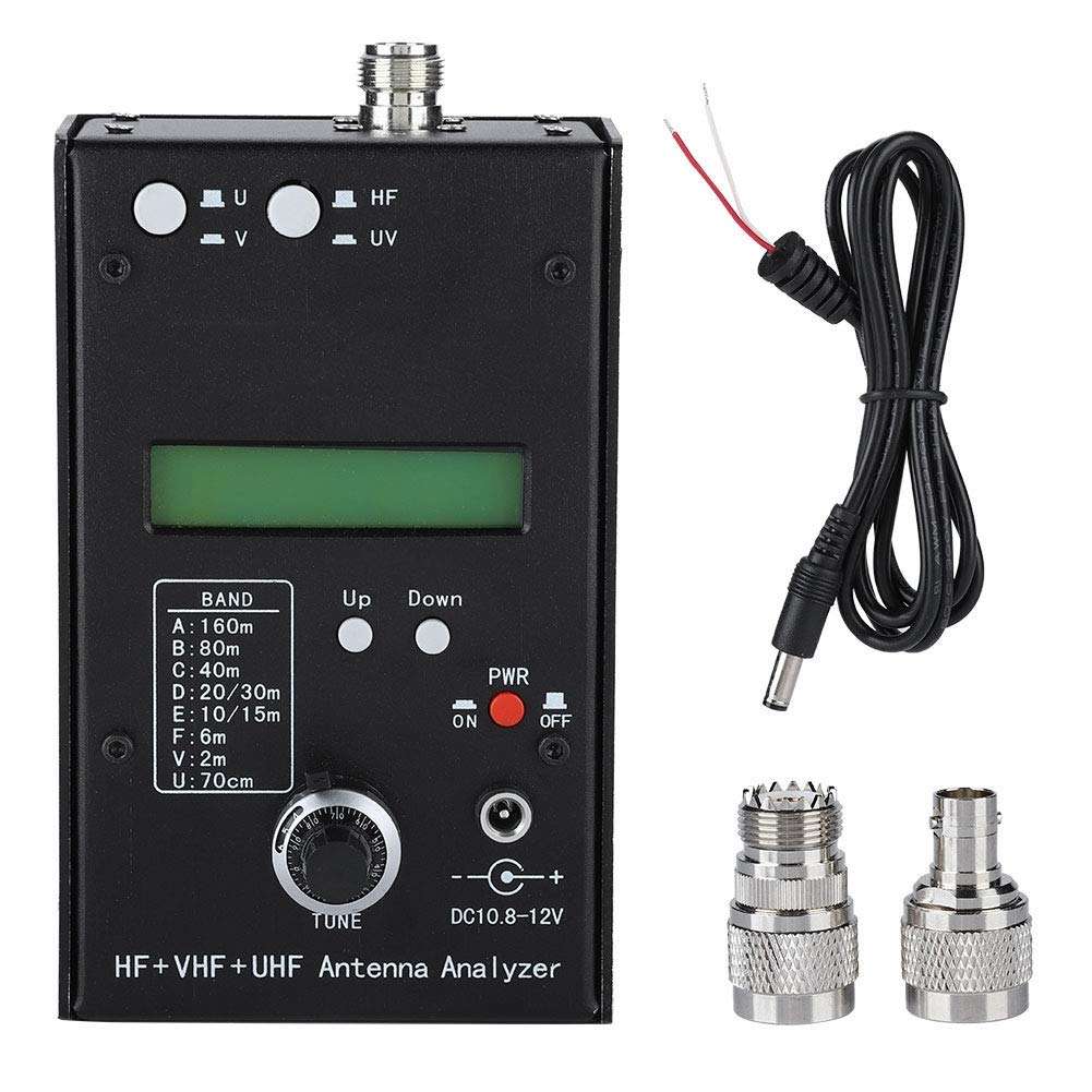 Antenna Analyzer, HF+VHF+UHF Antenna Analyzer SWR Antenna Meter Tester Impedance Analyzer