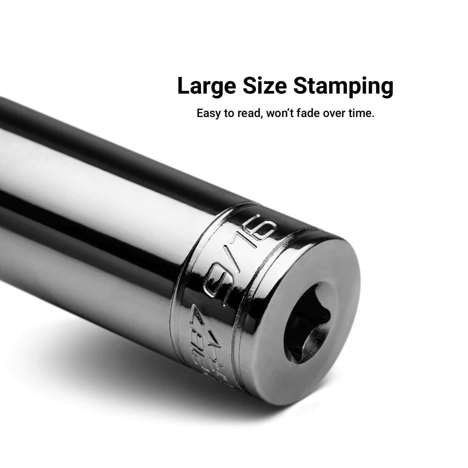 Capri Tools 3/8-Inch Shallow Socket, 1/4-Inch Drive, 6-Point, SAE 6