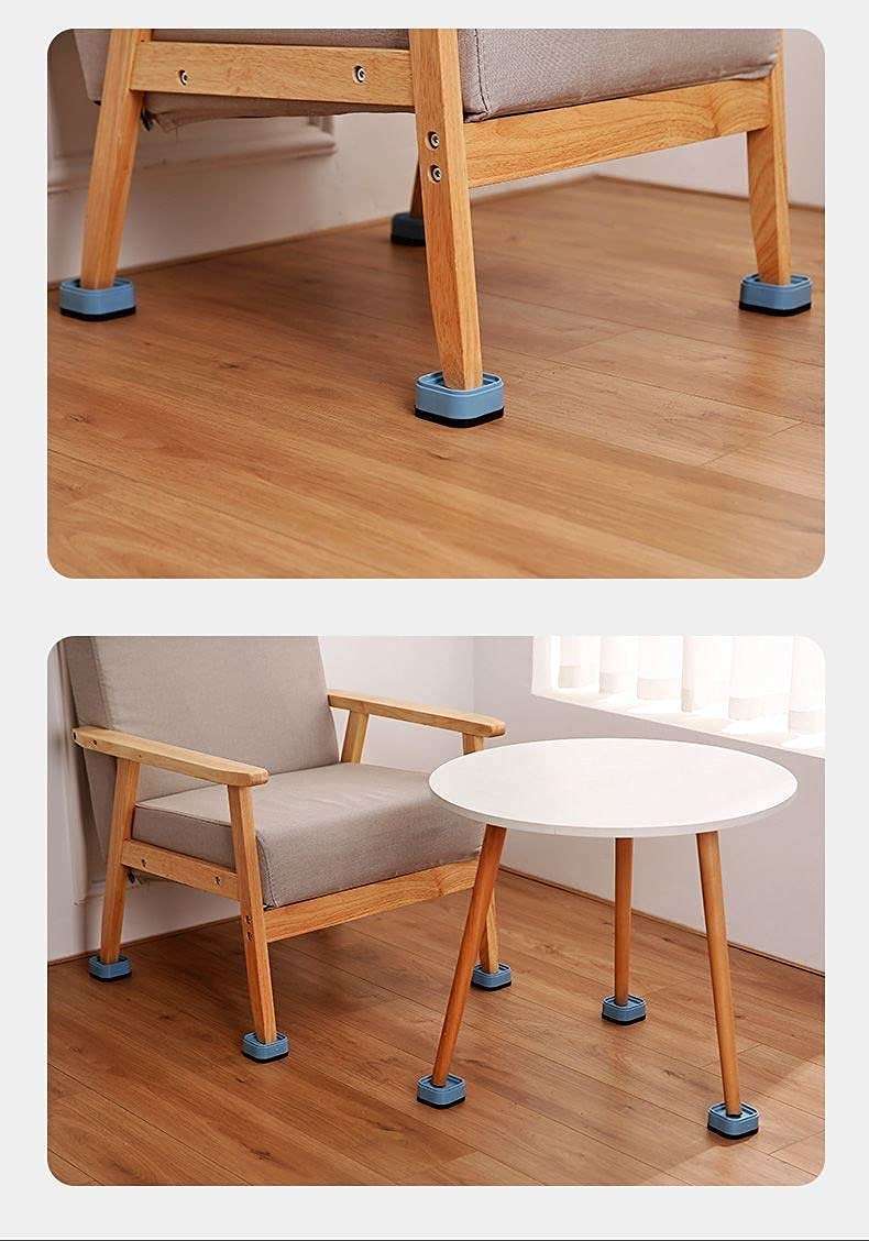 Raxon Innovation Shock & Noise Cancelling Washing Machine Support/Washing Machine Stabilizer - Washer Vibration Pads/Anti-Slip Anti-Vibration Washing Machine Feet Pads/Blue/ [Pack of 1] 5