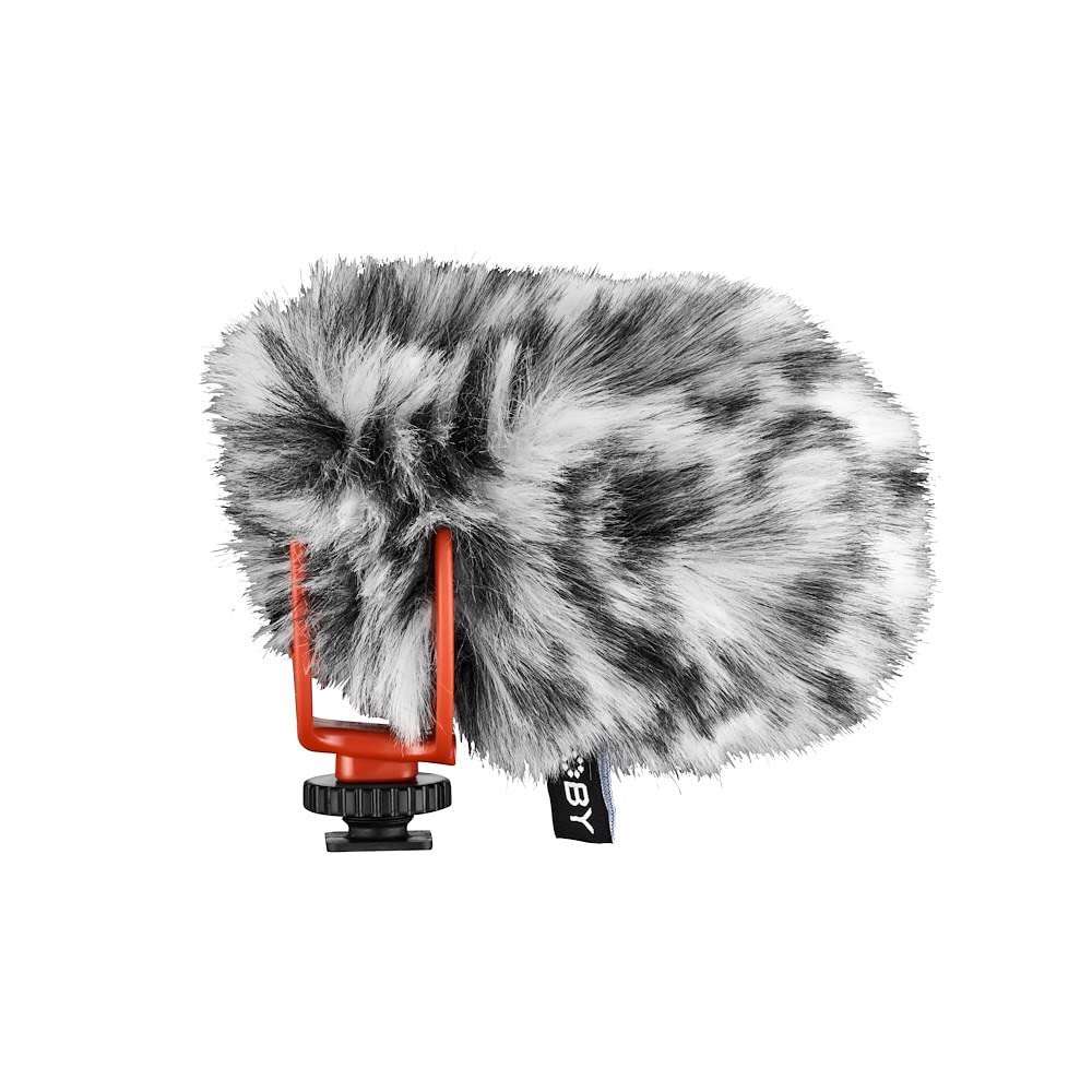 JOBY Wavo Windjammer Polar Slip-On Furry Cover for Wavo Microphone - Extra Noise Reduction, deadcat, windsock, Windshield, Photo Video, vlogging, Live Streaming, FaceTime, Stylish, Colorful, Cheetah 3