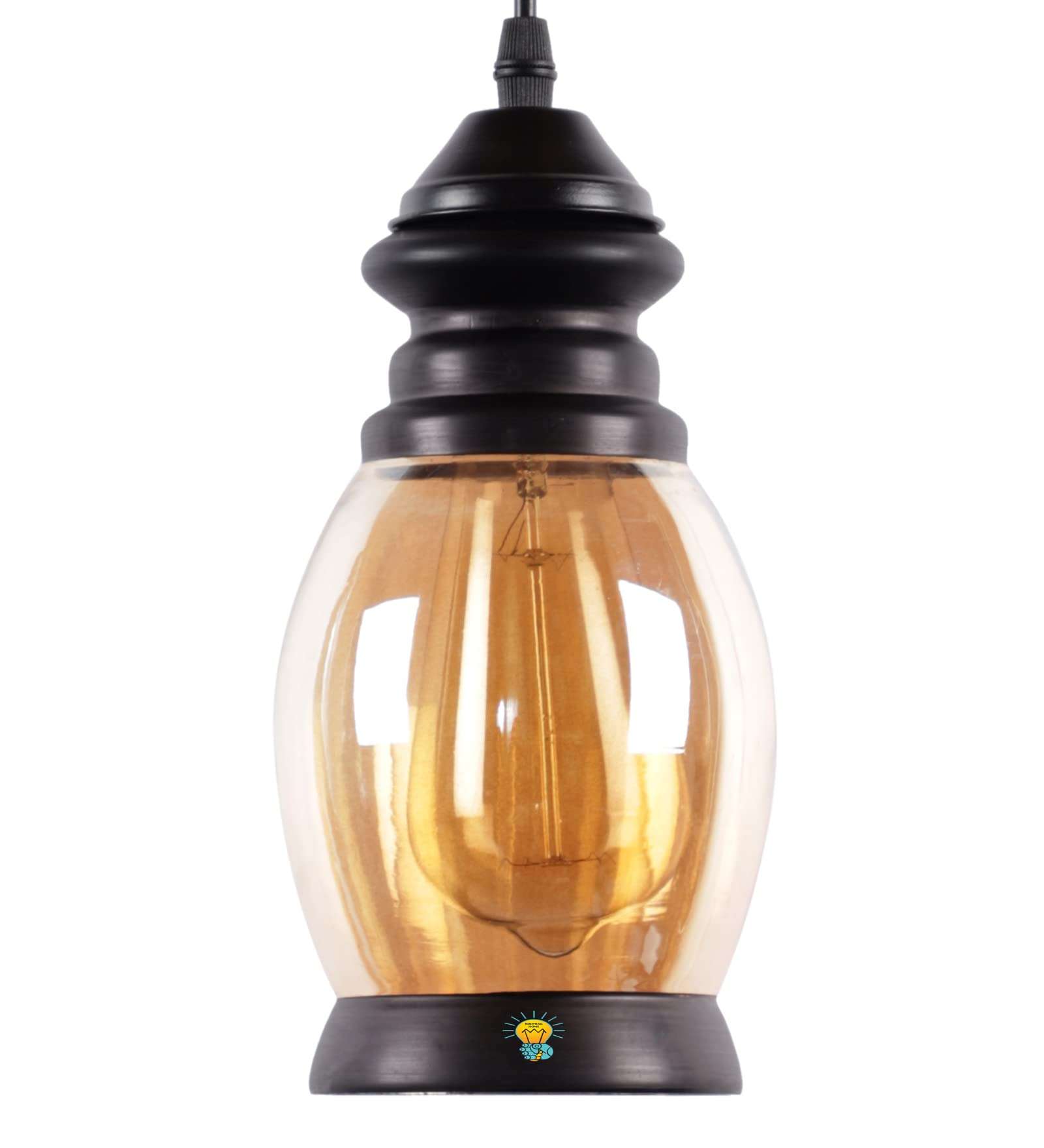 Booming HomePendant Lamp/Hanging Lamp/Ceiling Light for Bedroom, Living Room, Restaurants, Dining, Coffee Shop, Home and Office, for Dining Table, Black (Bulb Not Included) 6