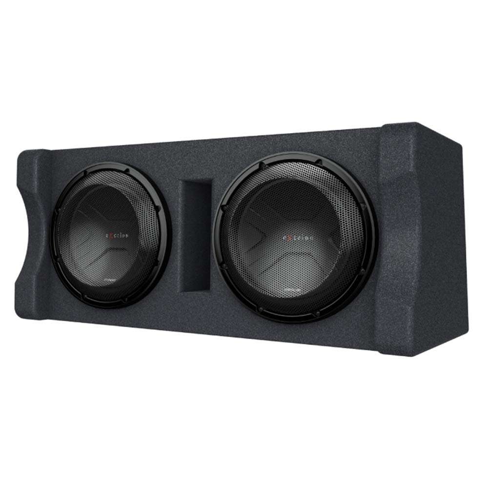 Kenwood Excelon P-XW1221D Ported 2-ohm Dual Loaded Enclosure with Two 12" Subwoofers