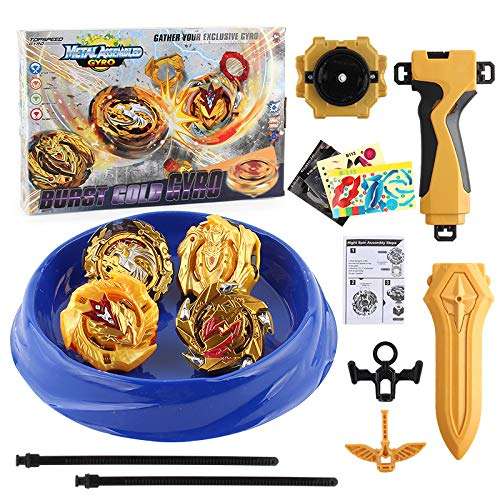 LTAOS Bay Battle Burst Avatar Attack Battle Set with Two String Launcher and Grip Starter Set 1