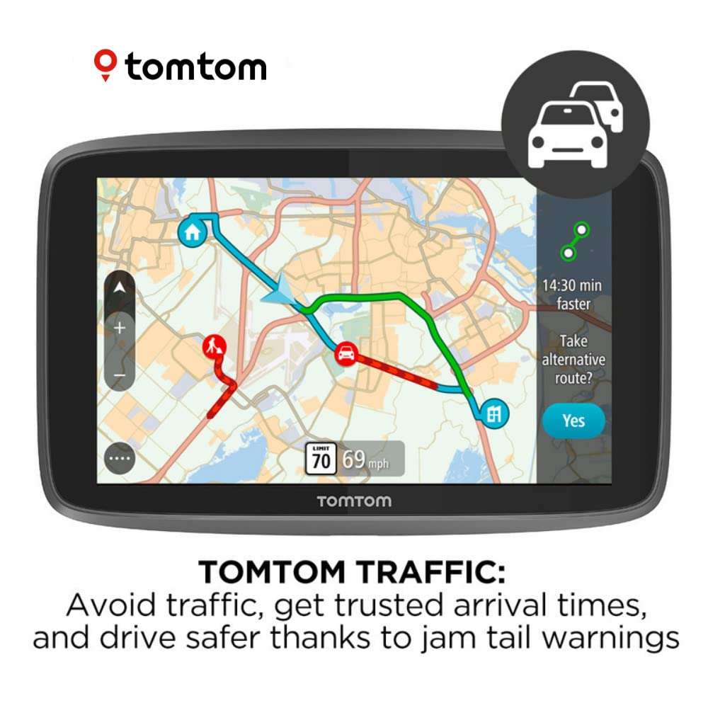 TomTom Trucker 620 6 Inch Gps Navigation Device For Trucks with Wi-Fi Connectivity, Smartphone Services, Real Time Traffic And Maps Of North America 3