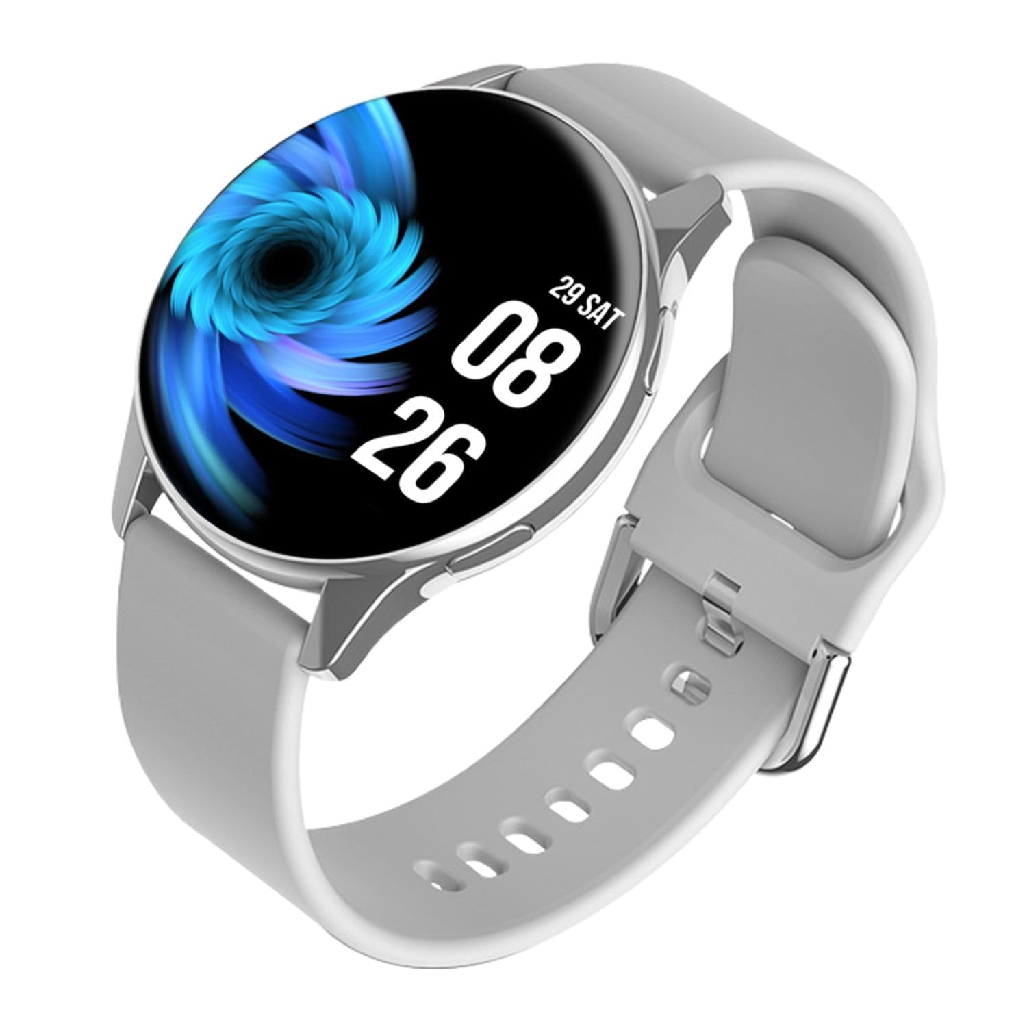 PunnkFunnk Newly Launched Active 2 Max Bluetooth Calling Smartwatch 1.3" Amoled Display 360 * 360 High Resolution 4.2 BT with, 100+ Sports Mode with IP68, Sp02 Tracking, AI Voice Assistant(Grey)