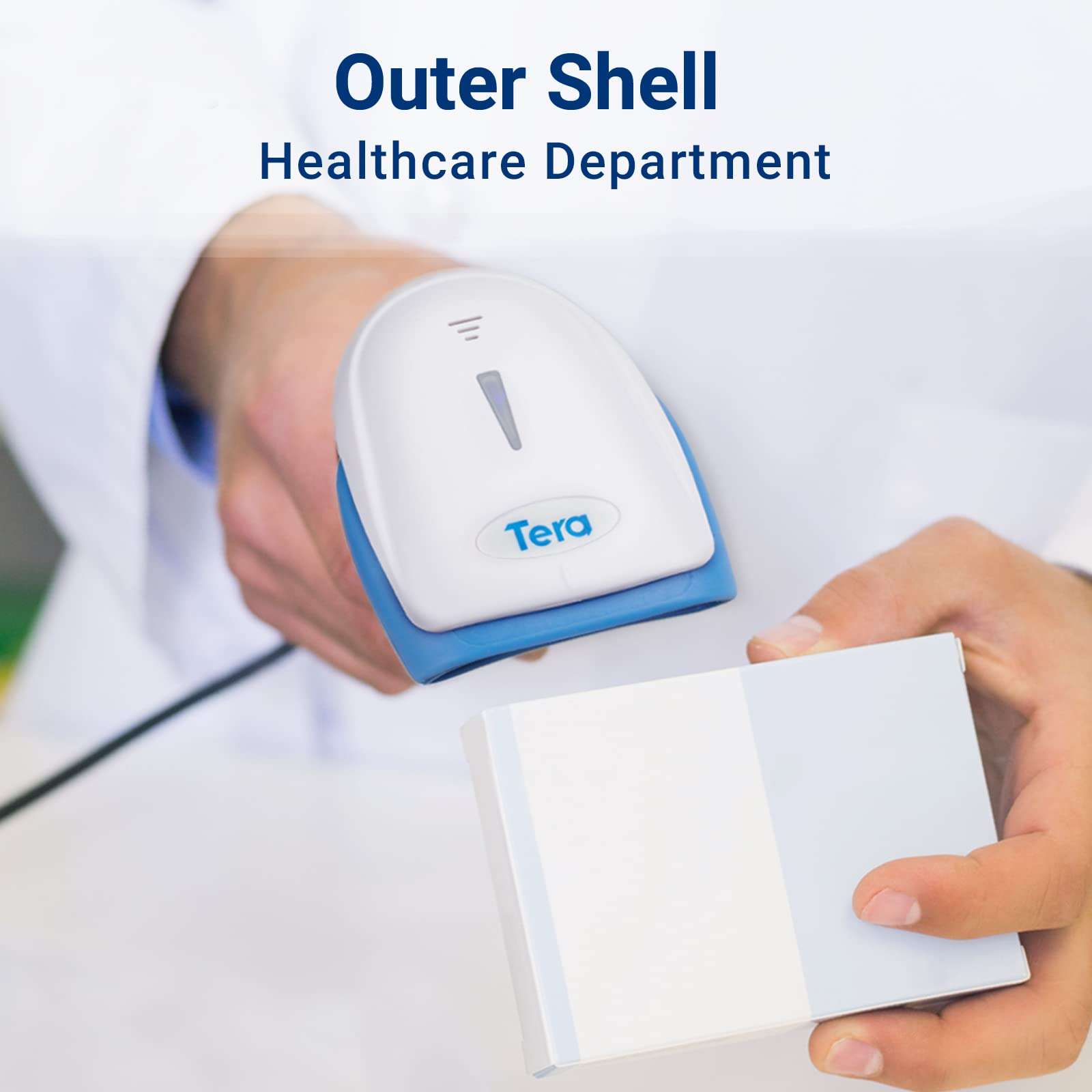 Tera 1D Laser Barcode Scanner USB Wired Plug and Play Handheld Fast and Precise Scan Bar Code Reader for Small Businesses Supermarket Retail Store Library Logistic Warehouse 3106-2 2