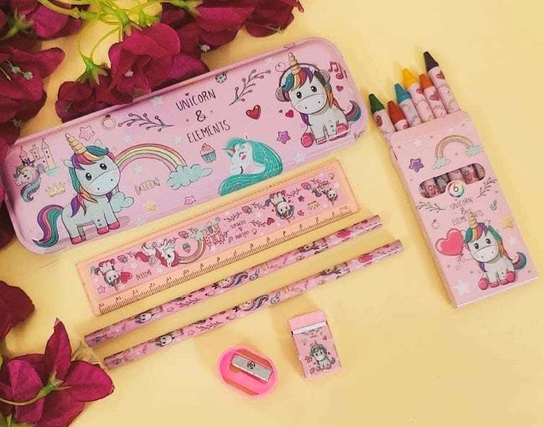 AMANVANI Unicorn Stationary Kit for Boys, Stationary Kit for Kids, Stationery Gift for Kids, Stationery Gift Pack for Kids for Birthday Return Gifts, Space Theme Return Gifts for Kids 6