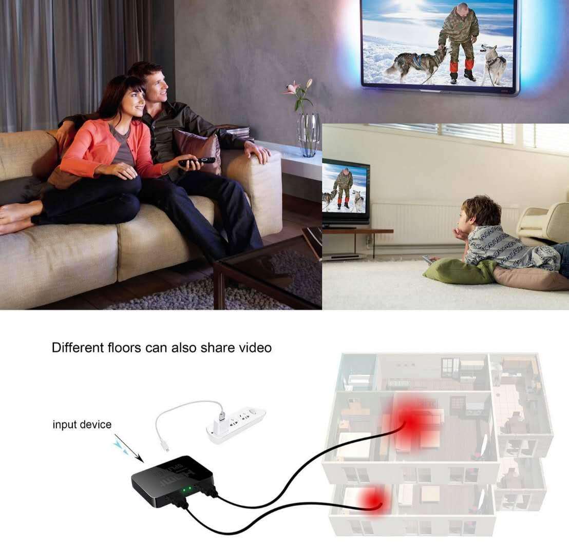 HDMI Splitter 1 in 2 Out,Yiany 4K 3D 1080P HDMI 2.0 Splitter for Dual Monitors, Support MacBook,Xbox,PS4,PS3,Blu-Ray Player,DVD,HDTV 5