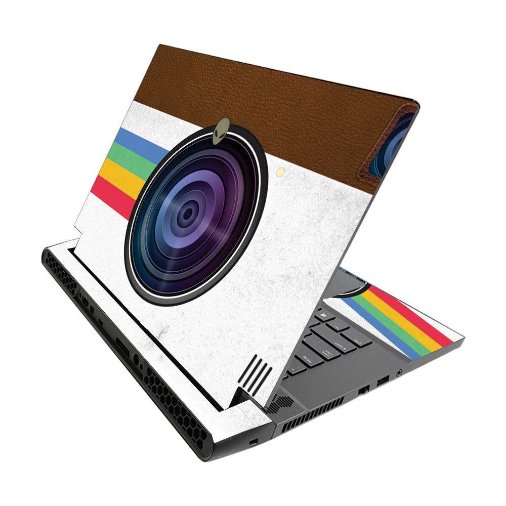 MightySkins Skin for Alienware M15 R3 (2020) & M15 R4 (2021) - Vintage Polaroid | Protective Viny wrap | Easy to Apply and Change Style | Made in The USA 1