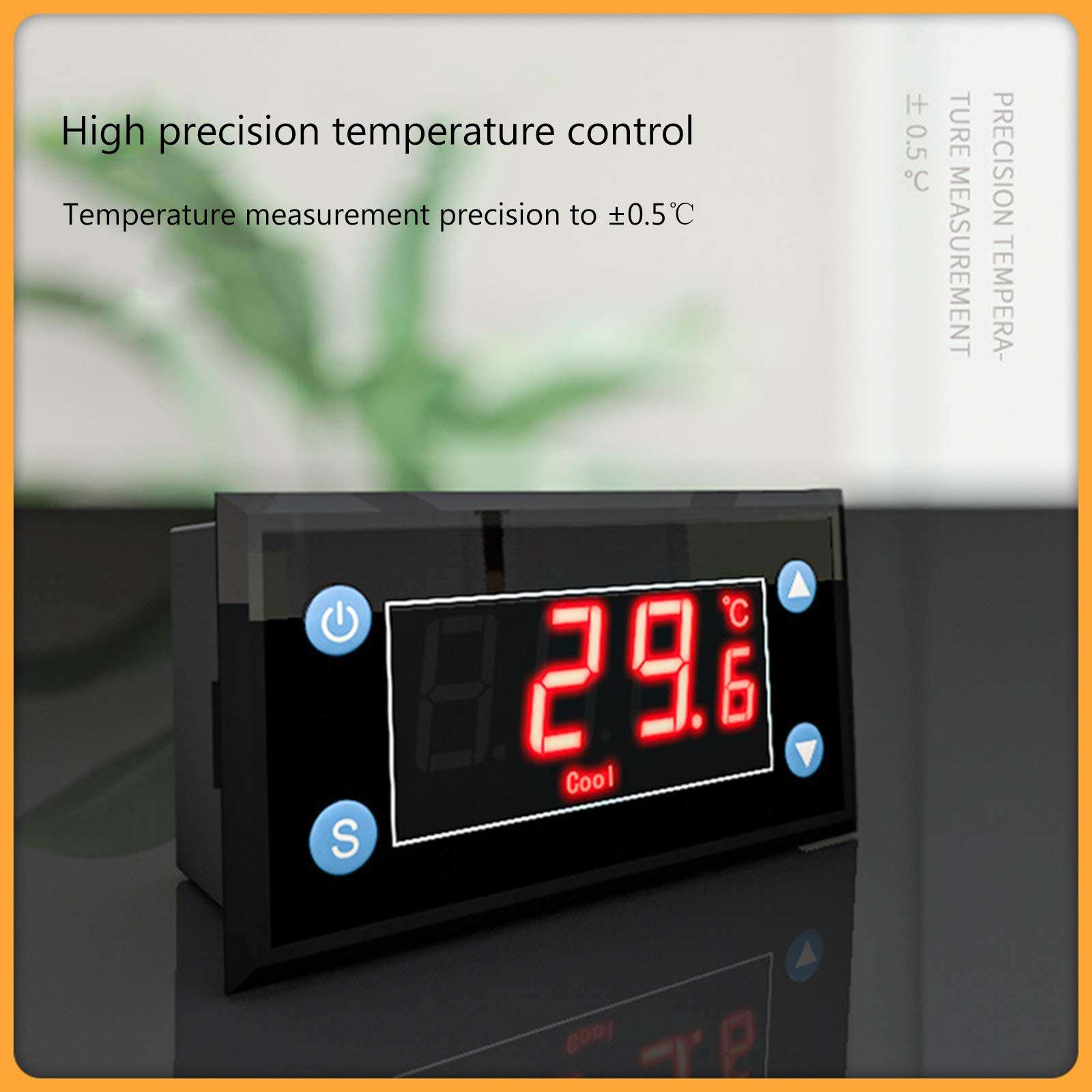 Milue Model W1211 Temperature Regulator Incubator Thermostat Temperature Controller for Bird Termostato Aquario Car Aquarium Cooling Heating - Flame Retardant ABS Shell 2