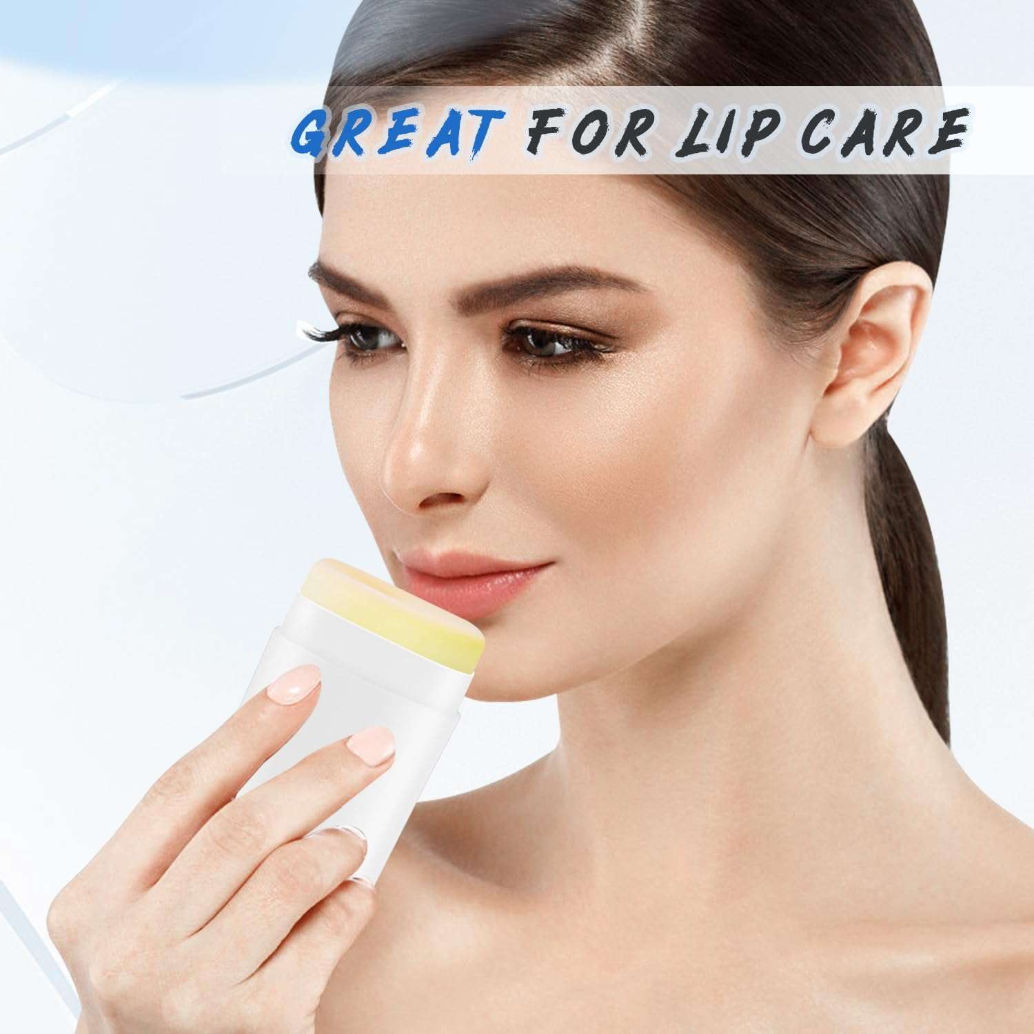 DynnnDy 15 Pcs 50g/1.7oz White Oval Plastic Deodorant Containers Refillable Oval Shaped Lip Balm Tubes Top-fill Lotion Stick Bottles for Homemade Chapstick Crayon Lipsrtick Moisturizer 6