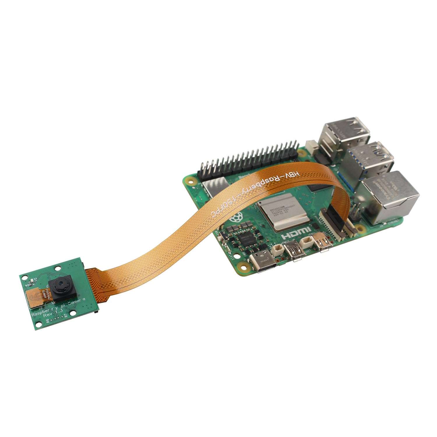 ZDE 5MP 1080p Mini Camera Module Webcam Video Camera Module Support OV5647 Sensor Compatible with Raspberry Pi 5/4B/3B+/3B/2B/Zero w/2w 4