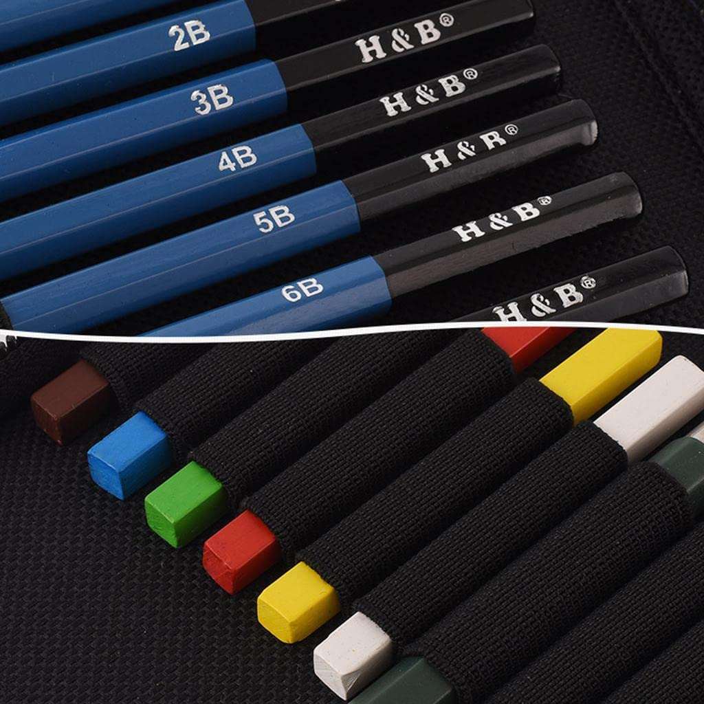 CALANDIS 51pcs /Set Drawing Sketching Pencil Tool Sets 6