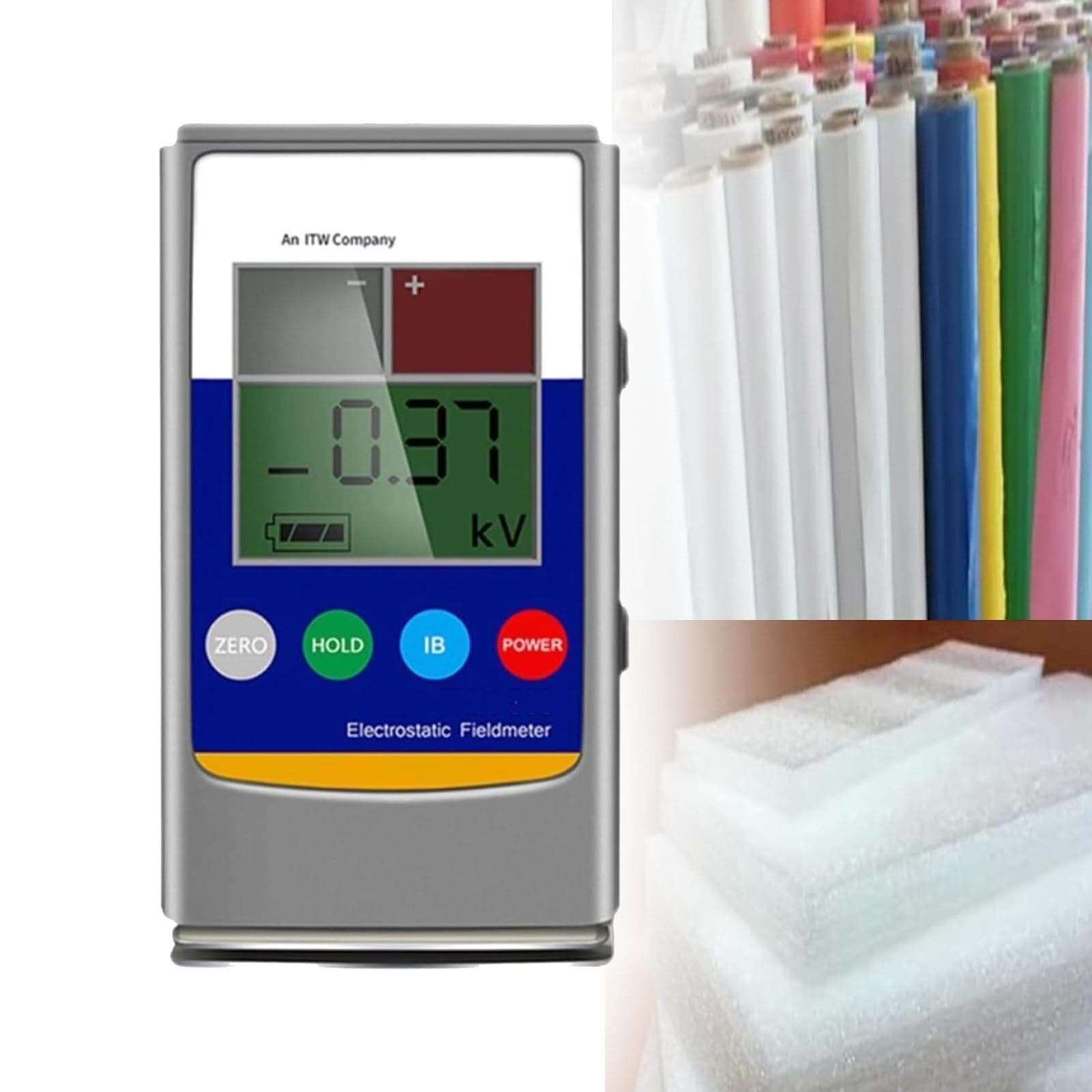 DJCDDM Electrostatic Field Tester，Hand Held Fieldmeter Measuring Digital ESD Test Meter Electrostatic Field Tester Ion Balance Tester LCD Digital Display 1