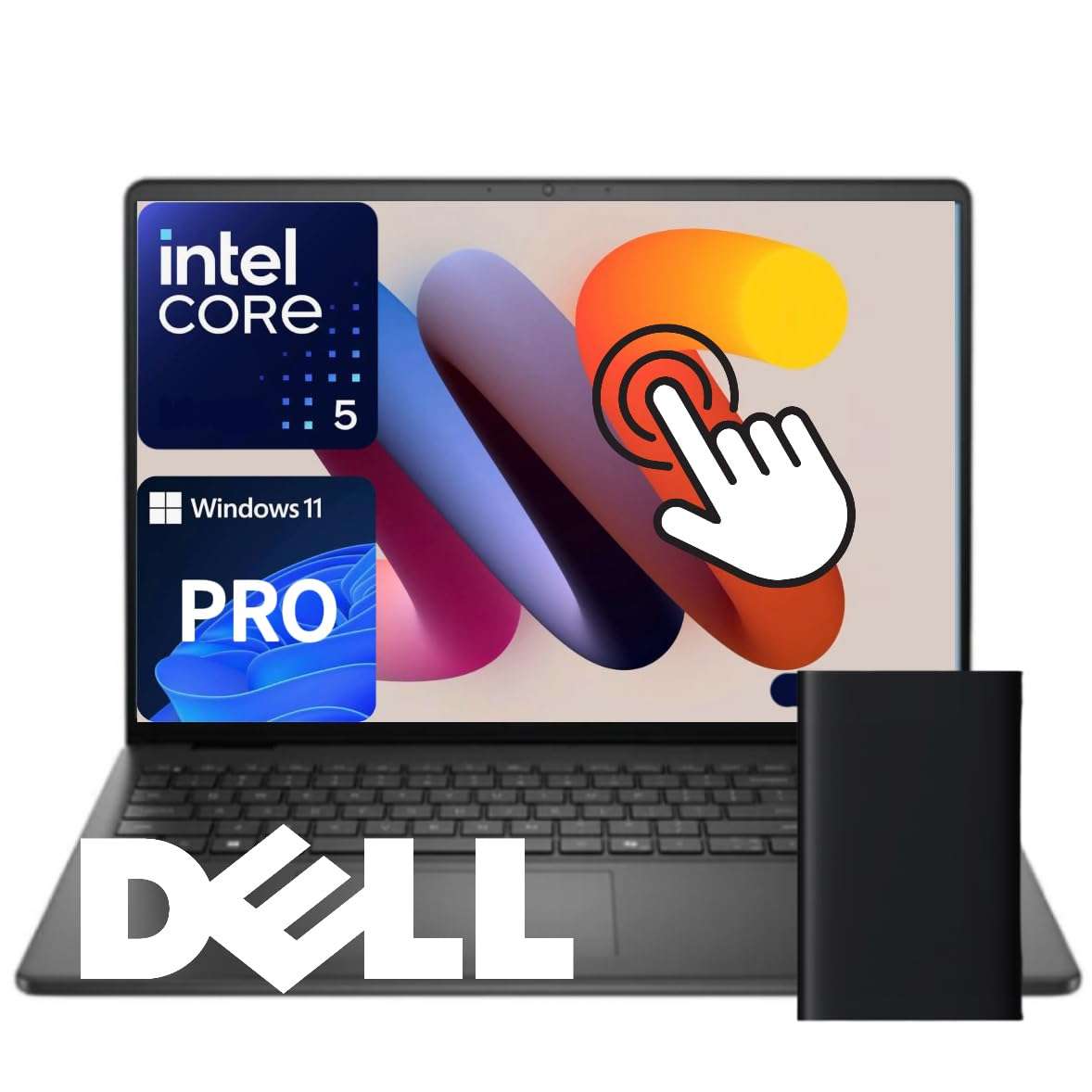 Dell Inspiron 15.6" Touchscreen Business & Student Laptop, 13th Gen Intel Core i5 (Beat i7-1250U), 12GB RAM, 756GB Storage(256GB SSD & 500GB External), Windows 11, Earphone Jack 1