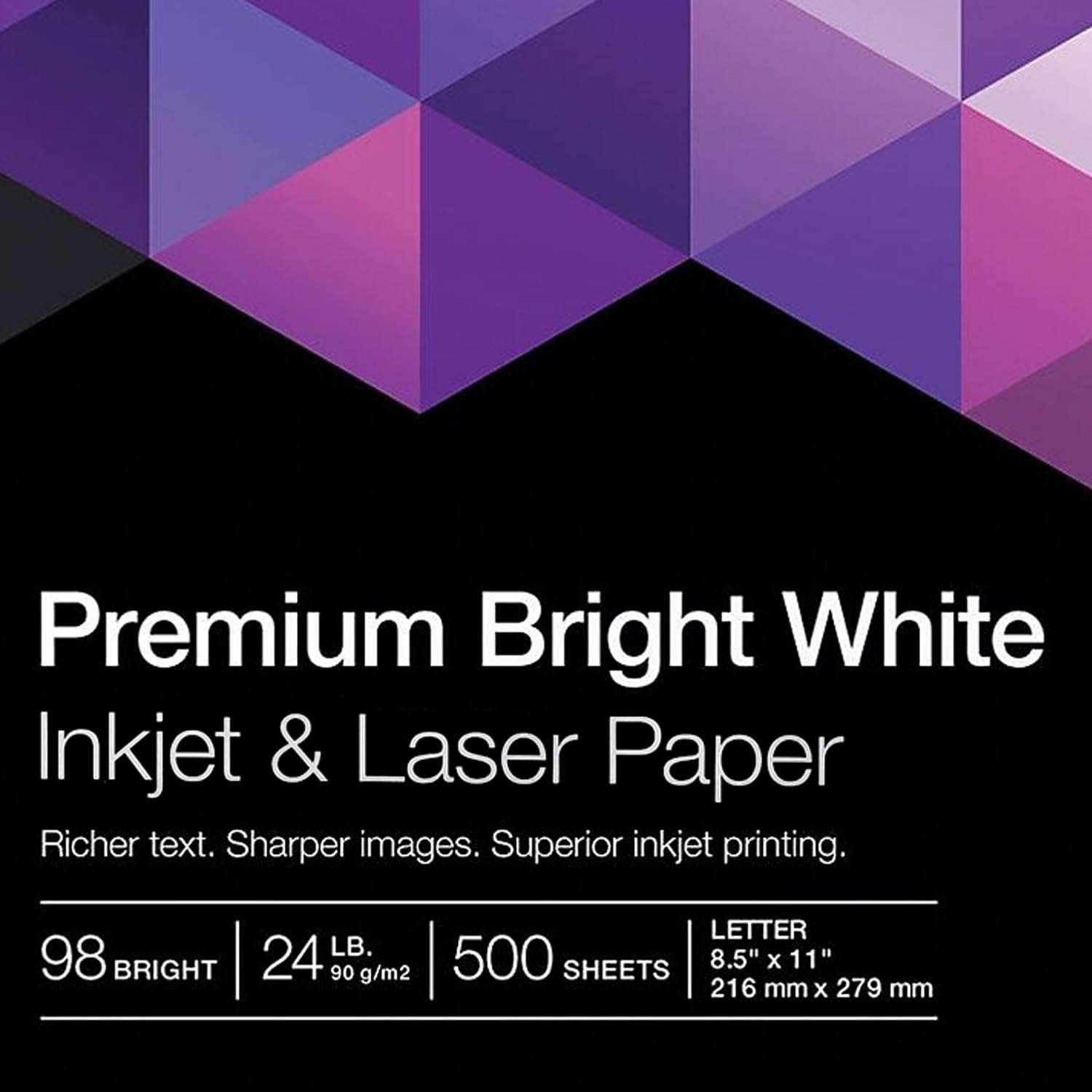 Staples 733332 Premium 8.5-Inch X 11-Inch Multipurpose Paper 24 Lbs. 98 Bright 500/Ream 4
