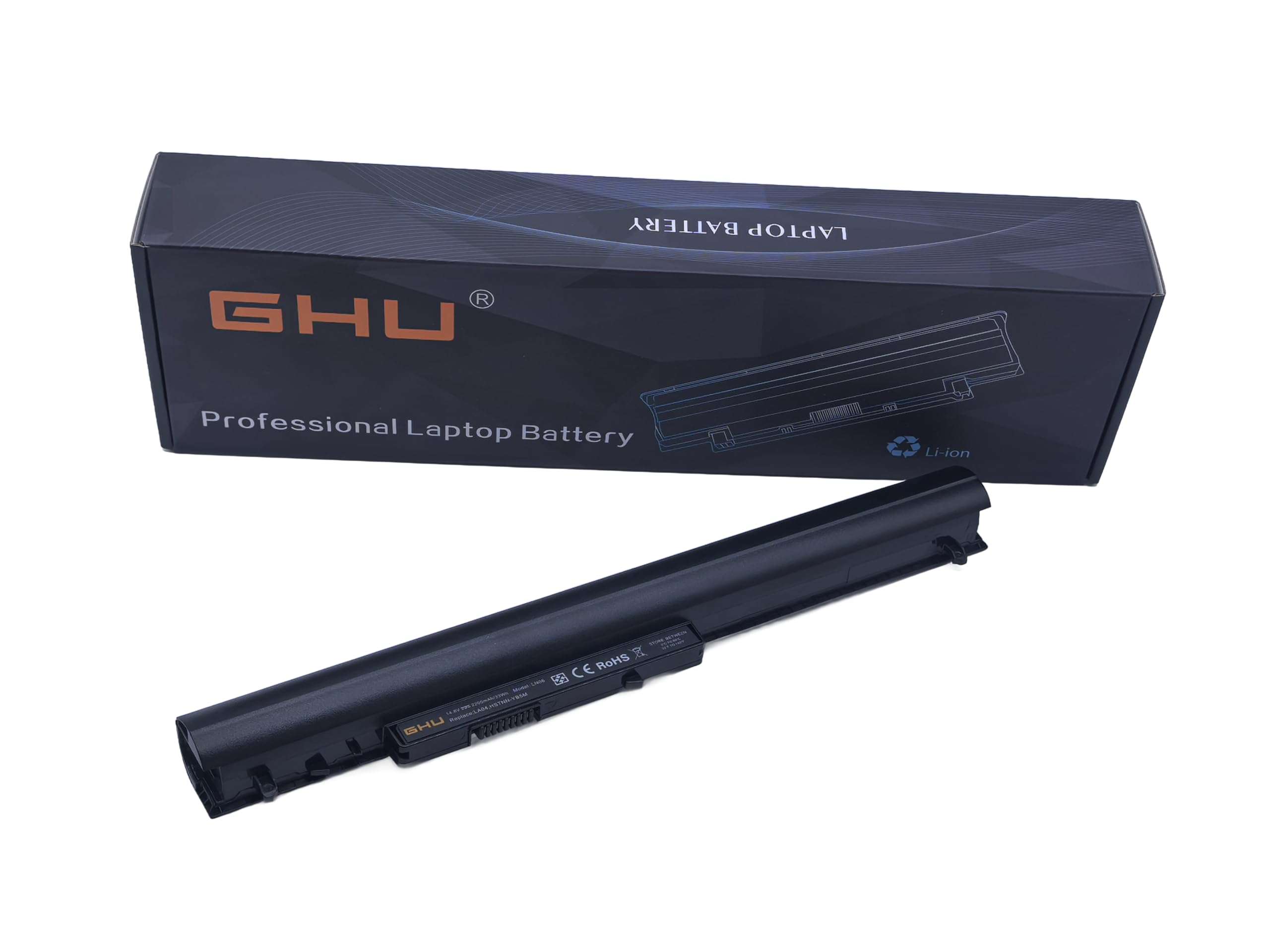 GHU New 33Wh 2200 mAh Battery for LA04 776622-001 728460-001 752237-001 HSTNN-UB5M HSTNN-UB5N HSTNN-Y5BV fit for HP Pavilion Touchsmart 14 15 15-F272WM 15-F233WM 1