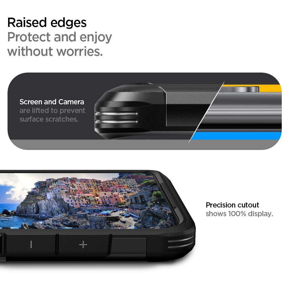 Spigen Tough Armor [Extreme Protection Tech] Designed for Samsung Galaxy S20 Case/Galaxy S20 5G Case (2020) - Black 6