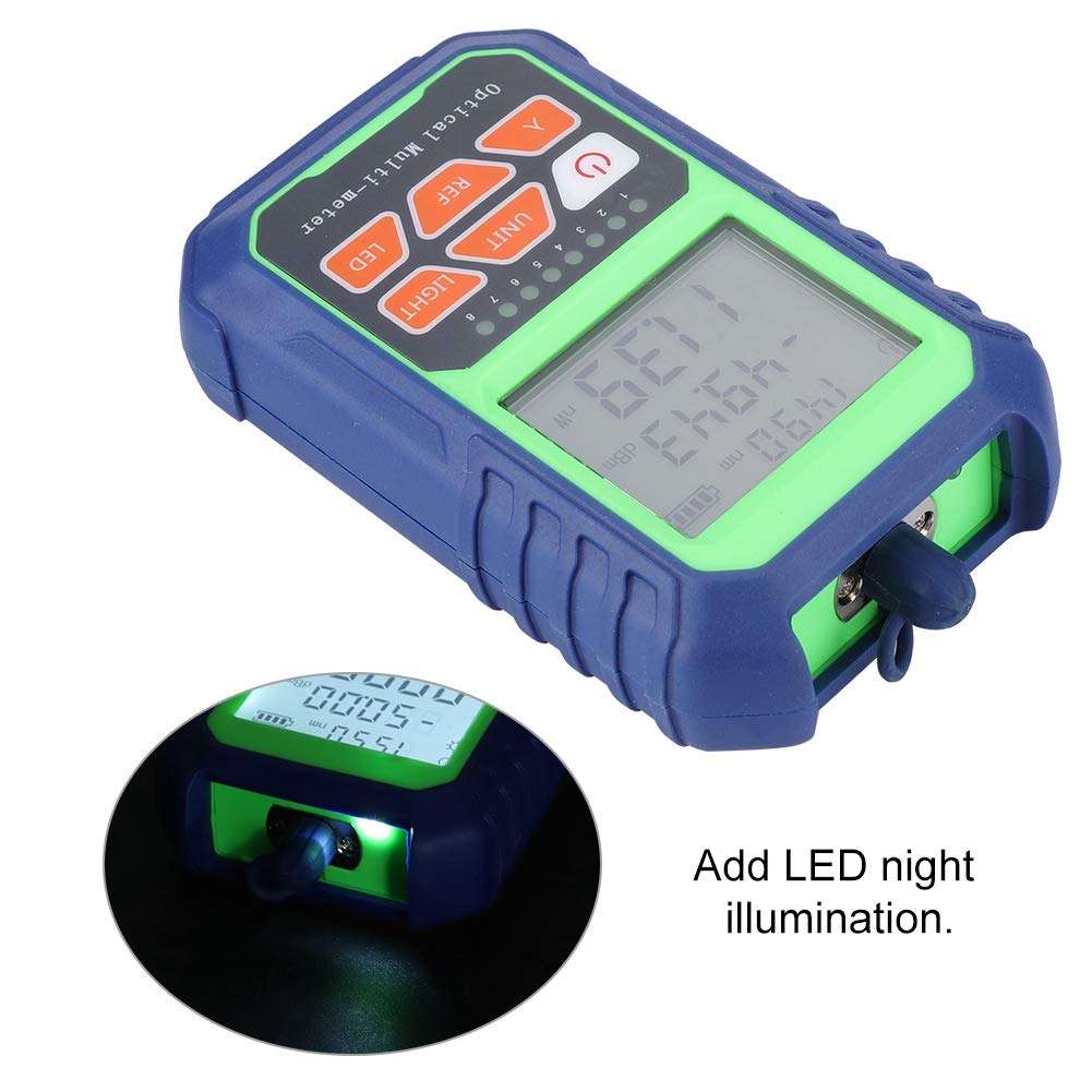 Bewinner Fiber Optical Power Meter Type A High Precision Mini Optical Power Meter with FC/SC/ST Connector Portable Optical Fiber Power Tester Measure for Testing FTTH CCTV CATV Tools 4