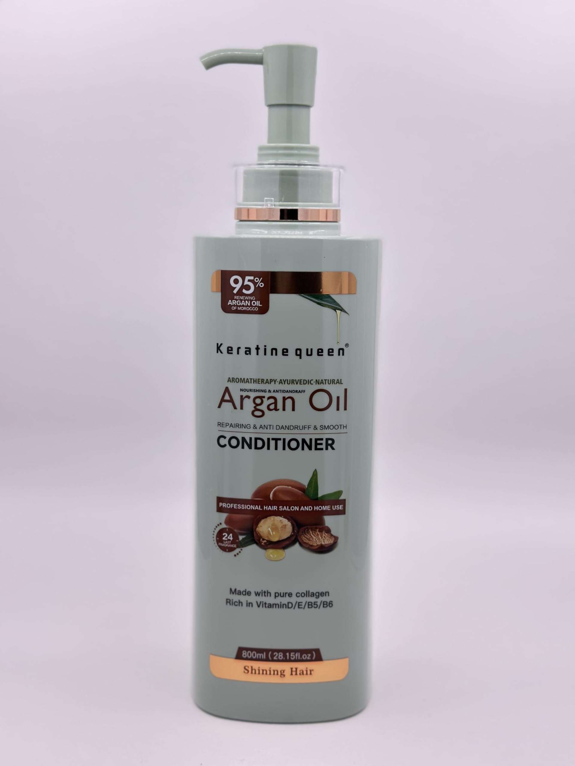 Keratine queen Argan Oil Conditioner | 95% Natural | Nourishing & Antidandruff | 28.15 oz