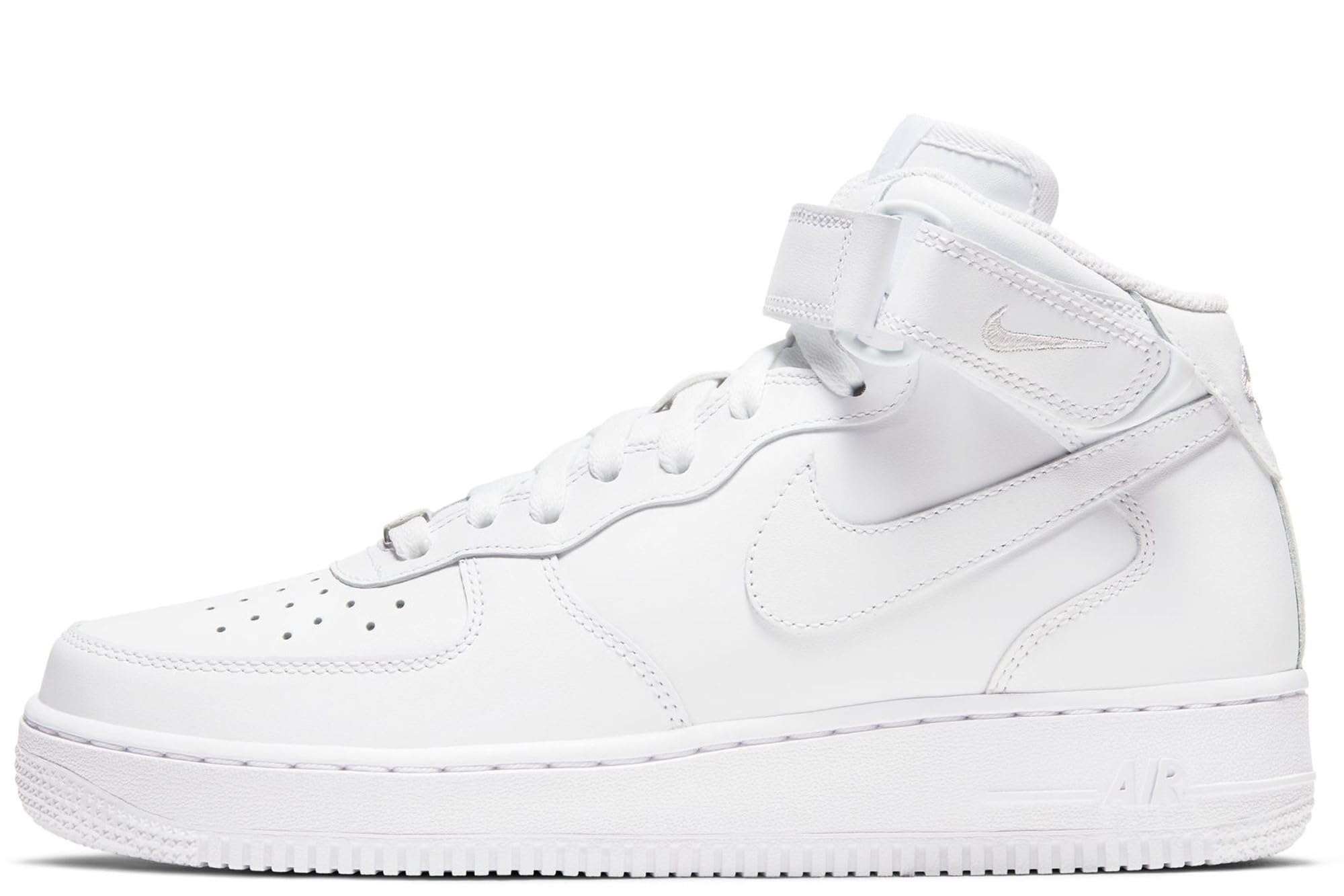 Nike Women's Air Force 1 '07 Mid Shoes (White White White 100, us_Footwear_Size_System, Adult, Women, Numeric, Medium, Numeric_9_Point_5)