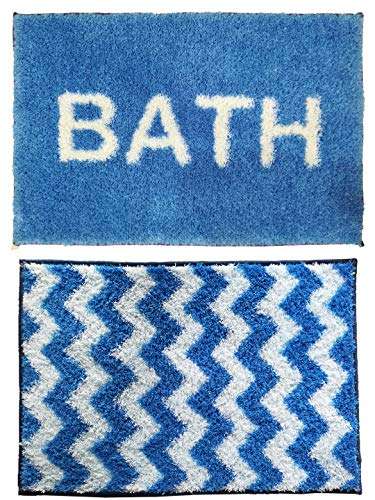 Athom Trendz Soft Anti Slip Easy Home Bath Mat, 38 X 58 cm, Multicolour 2
