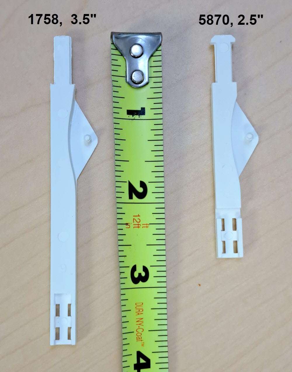 5pc - Shutter Clearview Joiner White (3 1/2" Long) 4