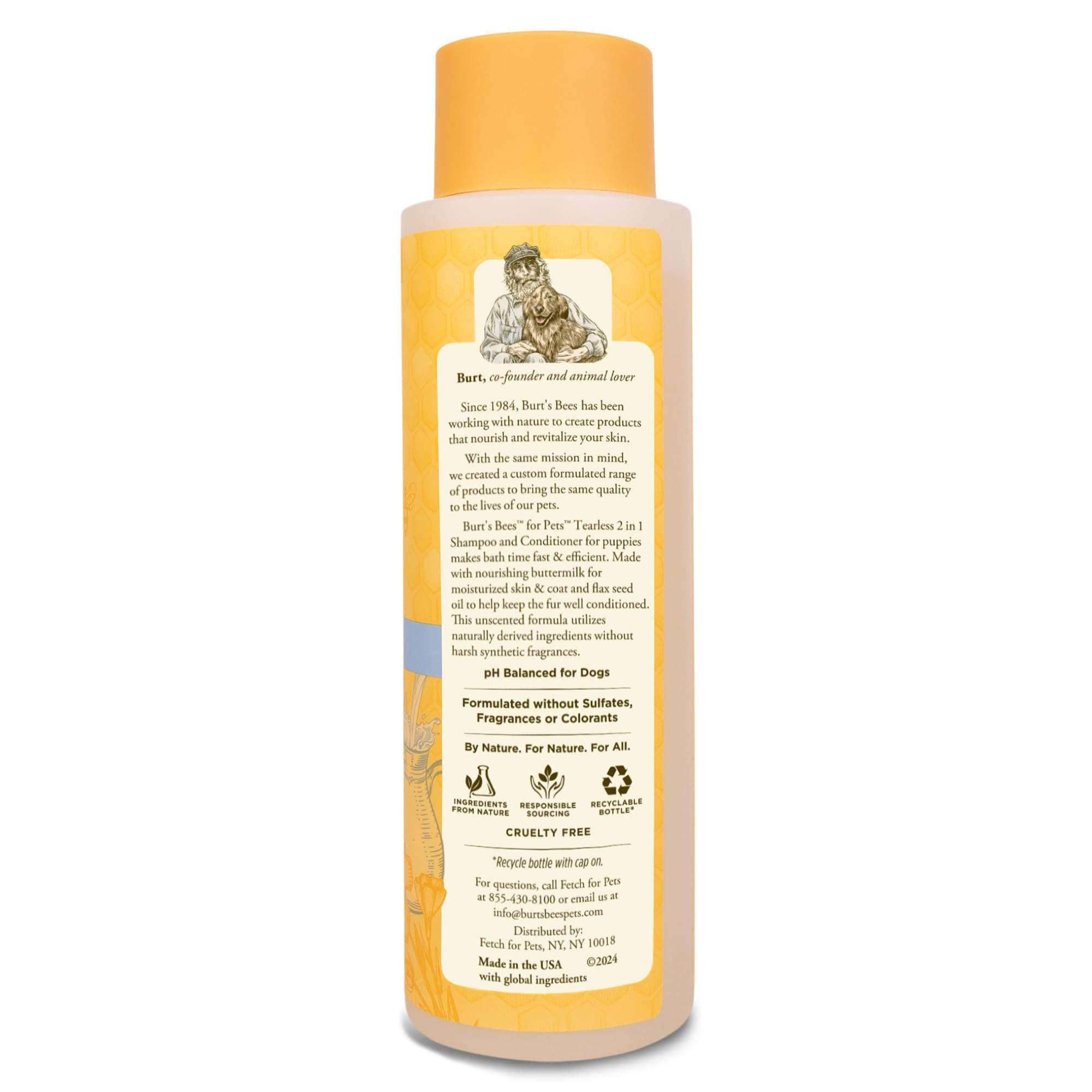 Burt's Bees Tearless 2 in 1 Shampoo and Conditioner for Puppies, 16 Ounces 2