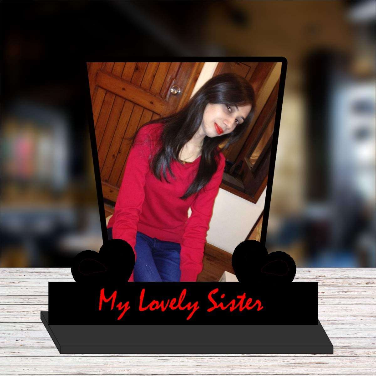 Express-O-Board Rakshabandhan Personalised Gift Lovely Sister Cutout Stand on PVC Board (11 in x 12 in) 3