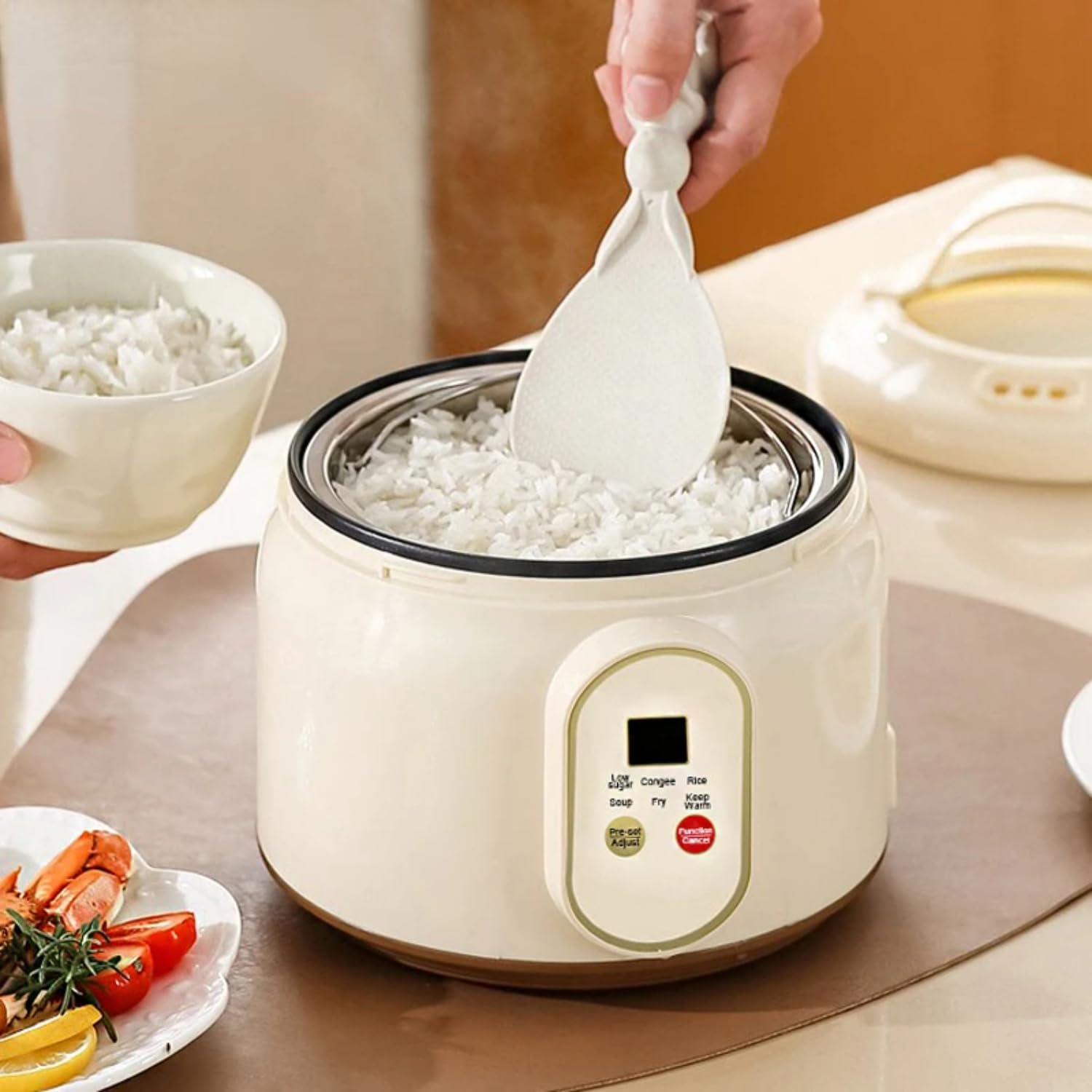 1.8L Mini Rice Cooker Non-stick Pan Pots cooking Multifunctional rice cooker 1-2 people Appliance Kitchen