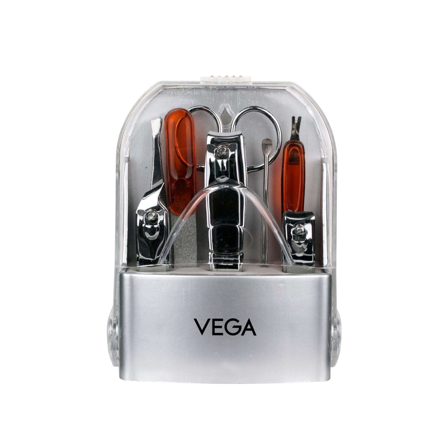 VEGA Manicure Set (Pack Of 8) - Silver