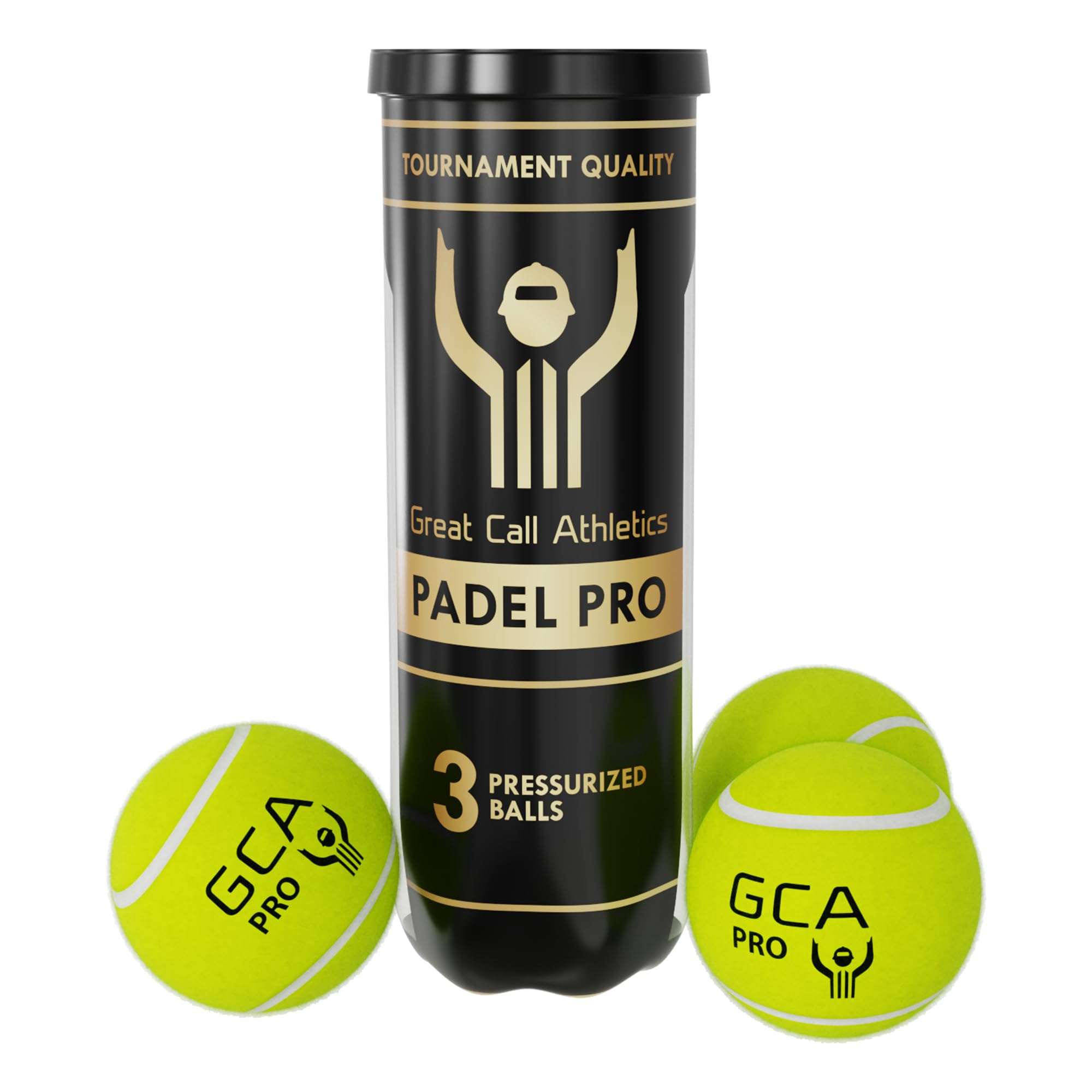 Great Call Athletics | Padel Pro Balls | Professional Tournament Quality | 3 Ball Can Pressurized Performance Game for Racket (24) 4