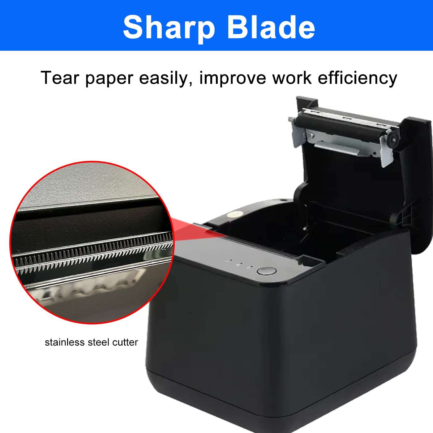 LENVII LV-R380 80MM POS Thermal Printer with Auto Cutter POS Receipt Printer, USB & LAN Port,Compatible Windows & Mac use for Retail Store/Supermarket/Kitchen/Clothing Store 6