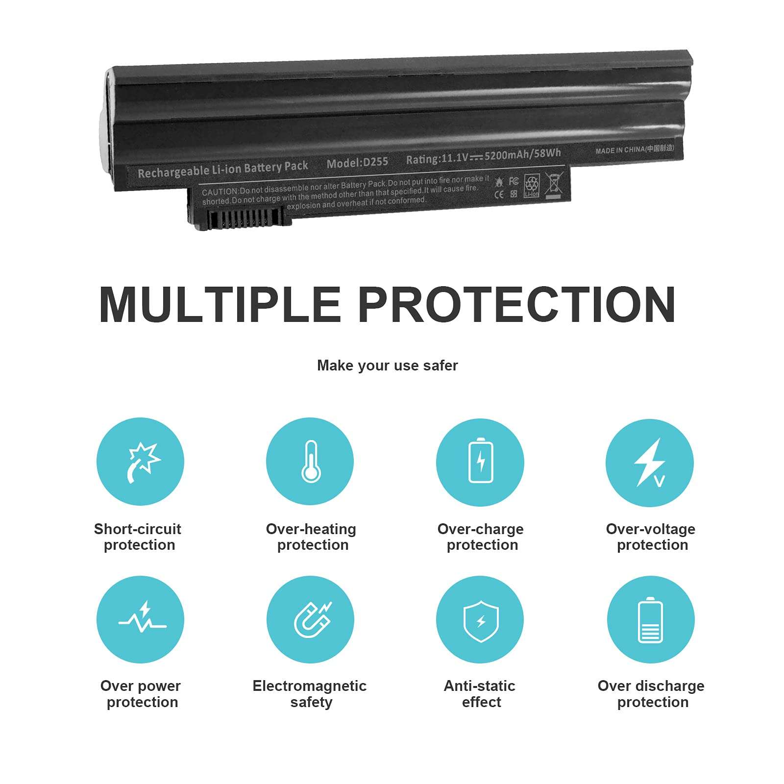 Fancy Buying Laptop Battery for Acer Aspire One D255 D257 D260 522 722 Al10a31 Al10b31 Al10bw Al10g31 Bt.00603.121 Lc.btp00 Gateway LT23 LT25 Performance 4