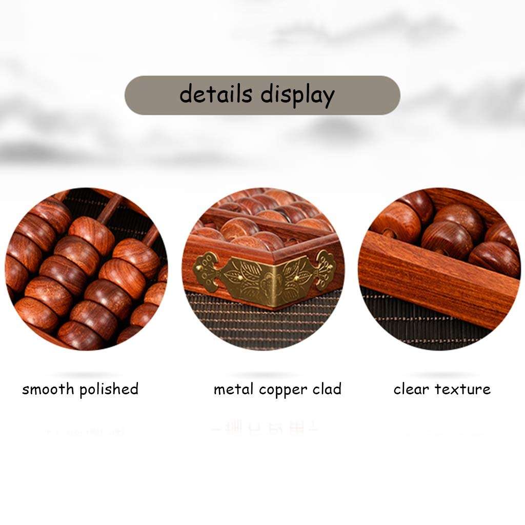 Counting Abacus Redwood Abacus Art Collection Abacus Accounting and Students Mental Abacus Desktop Decoration (Color : Brown, Size : 42 * 16.5 * 2.5cm) 5