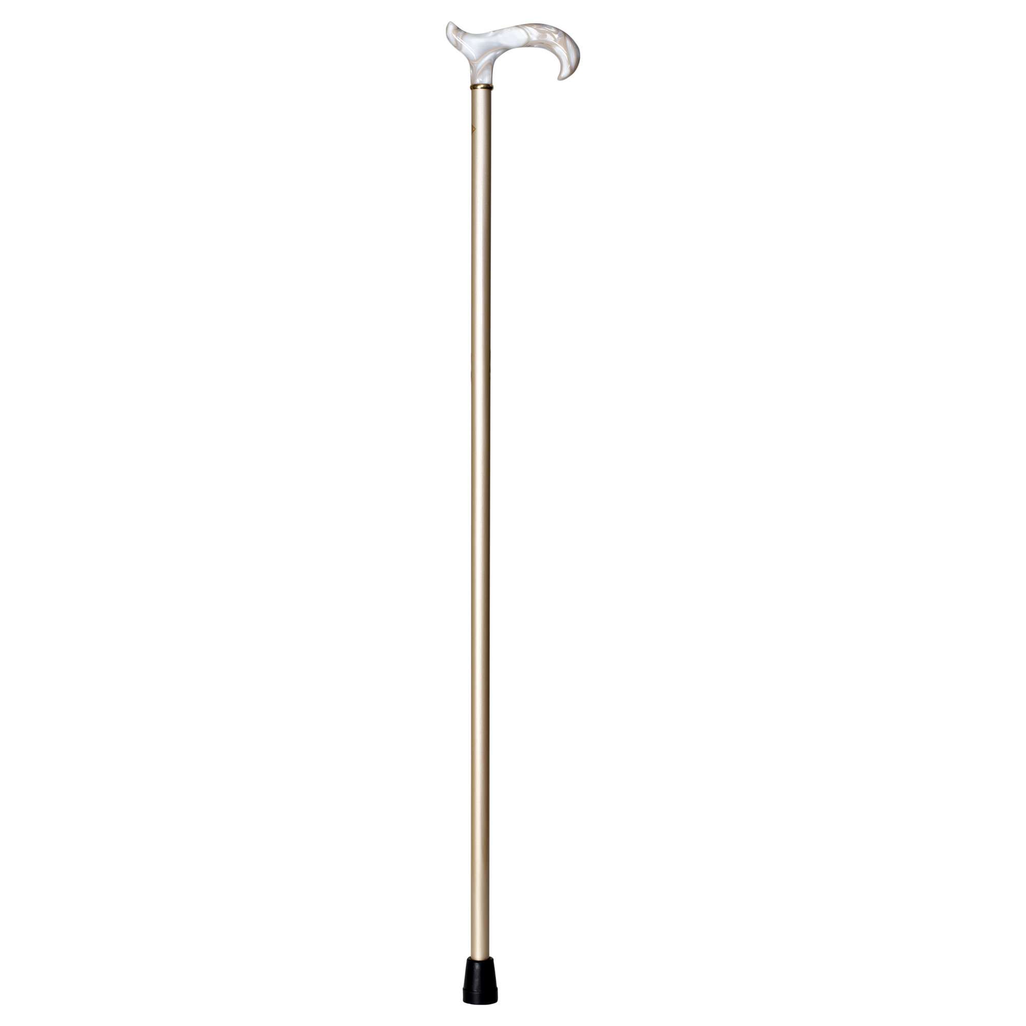 Ladies High Gloss Pearl Cane With Pearly Handle -Affordable Gift! Item #DHAR-9783400 1