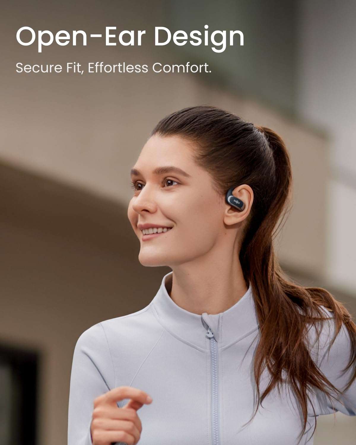 SHOKZ OpenFit Air - Open-Ear Headphones, True Wireless Earbuds, Water Resistant, Secure Earhooks for Daily Use, Black 2