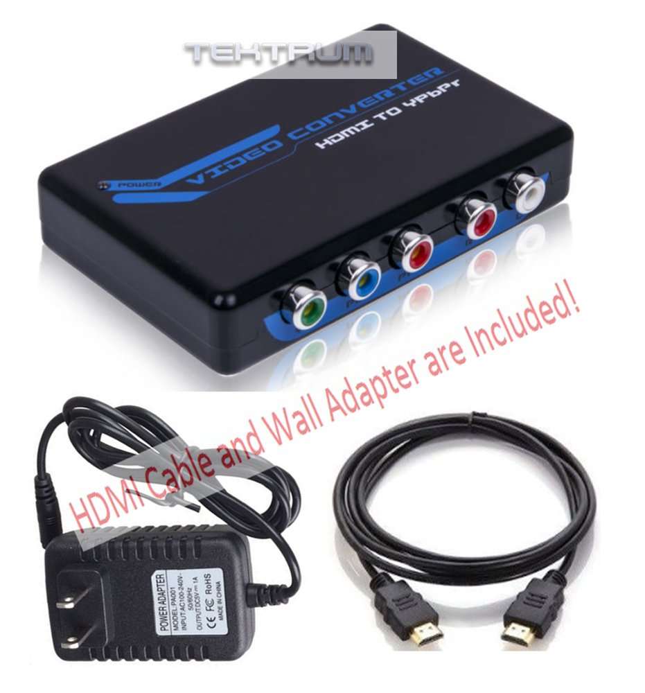 Tektrum HDMI to 1080 Component Video Ypbpr Converter Supporting R/L Audio Output Including HDMI Cable & Adapter for Computer-Training/Movies/Games on Monitors Projectors Engineering (TD-PETHR, 1CBL) 4