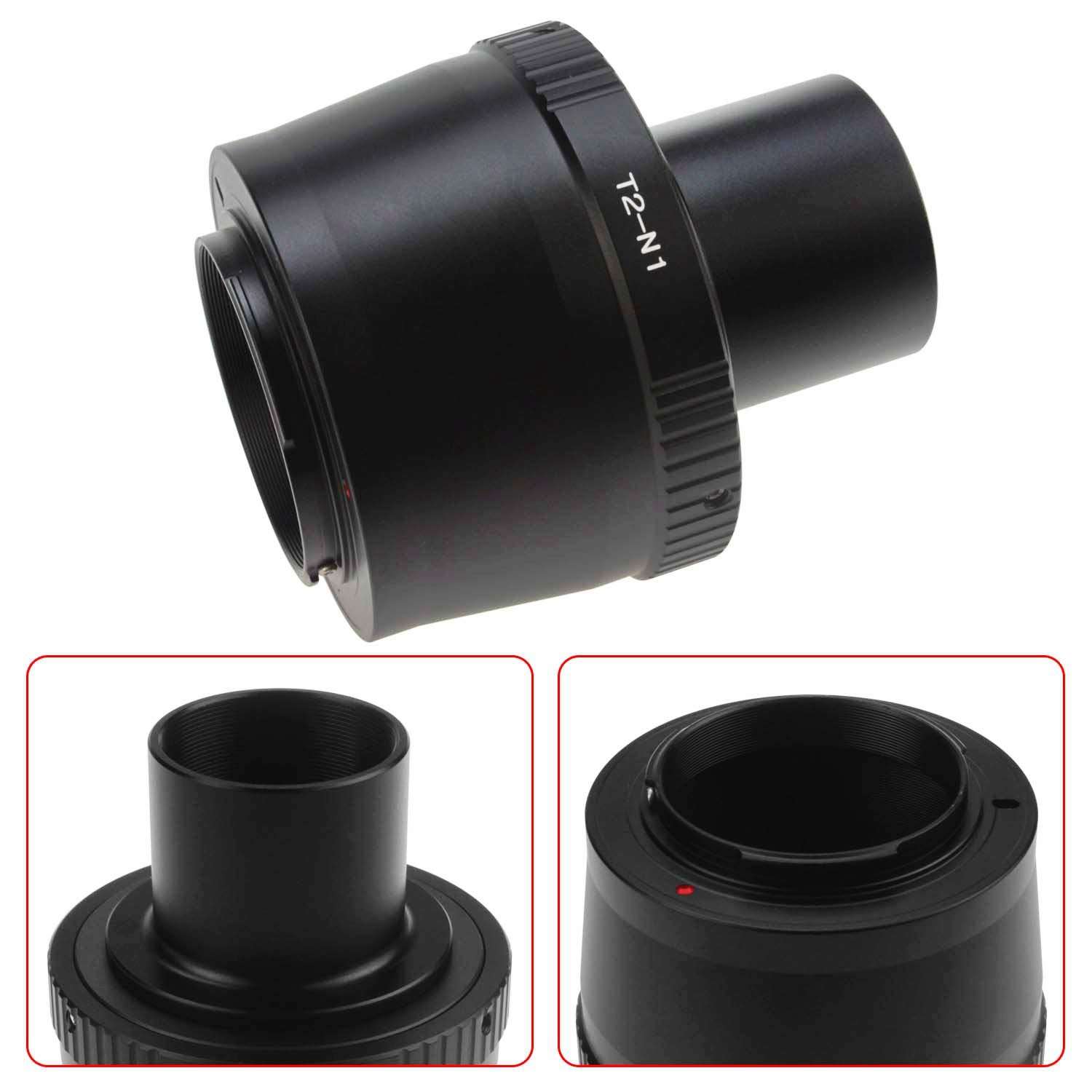 Astromania T2 N1 T Mount Lens Adapter and M42 to 1.25" Telescope Adapter (T-Mount) for Nikon 1 Series Camera V1 V2 V3 J1 J2 J3 J4 J5 3