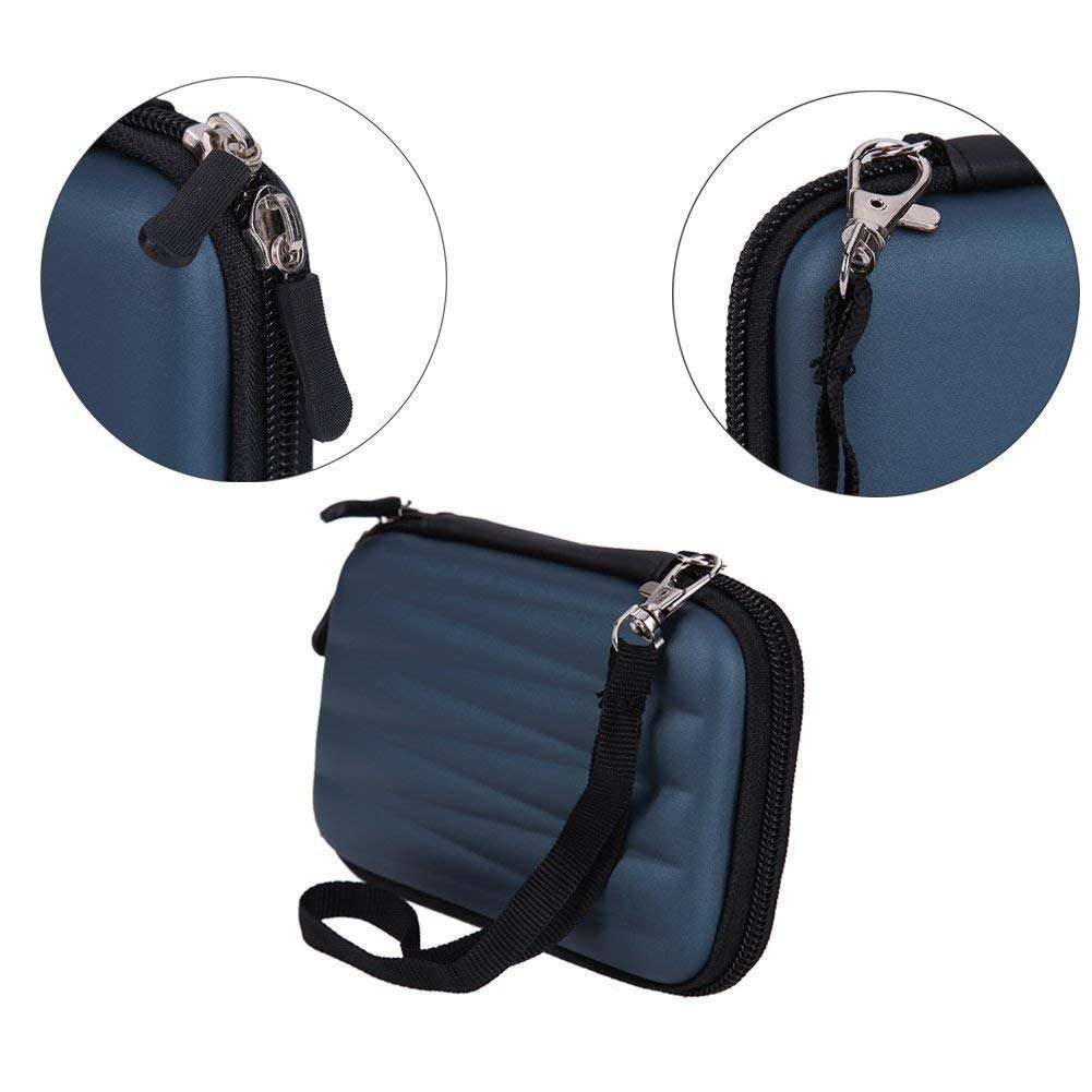 Frndzmart Blue Wave Pouch for Seagate, Toshiba, WD, Sony and Transcend 2.5 inch External HD (Blue, Waterproof, Rubber) 3
